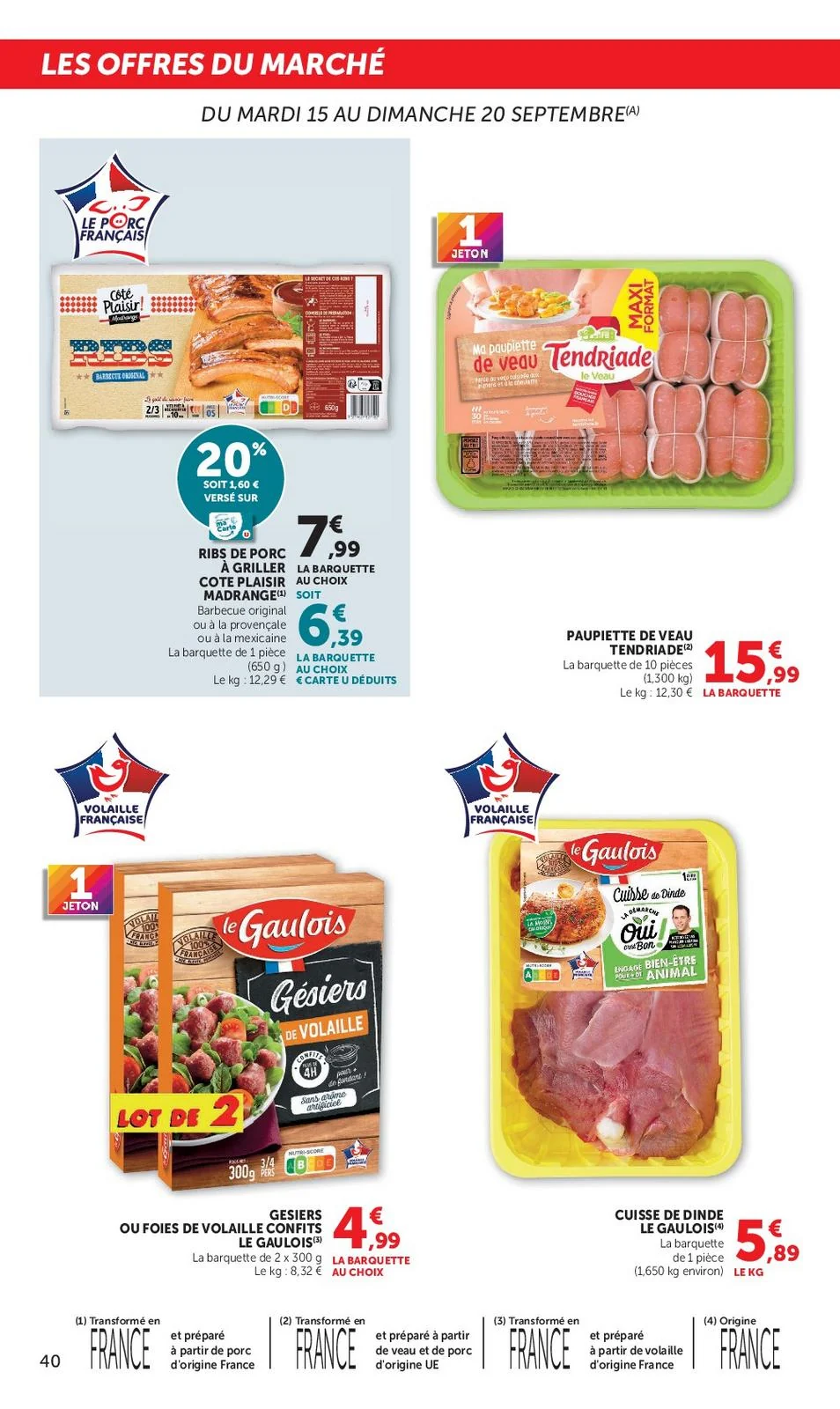 Catalogue Super U du 15 au 27 septembre 2026, page 40 sur 52