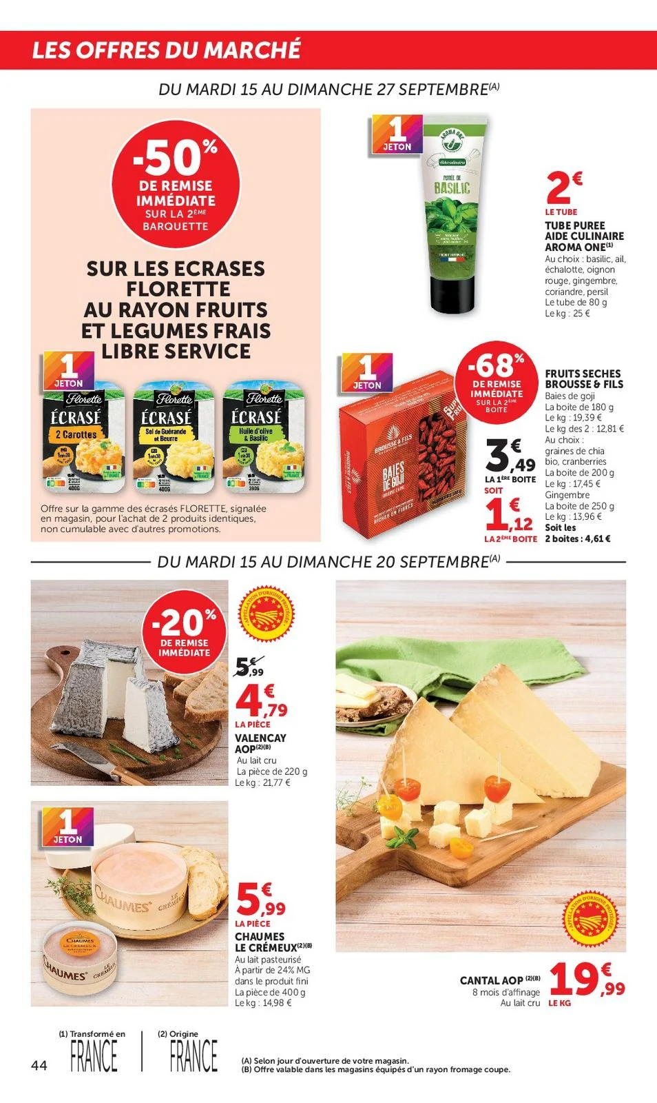 Catalogue Super U du 15 au 27 septembre 2026, page 44 sur 52