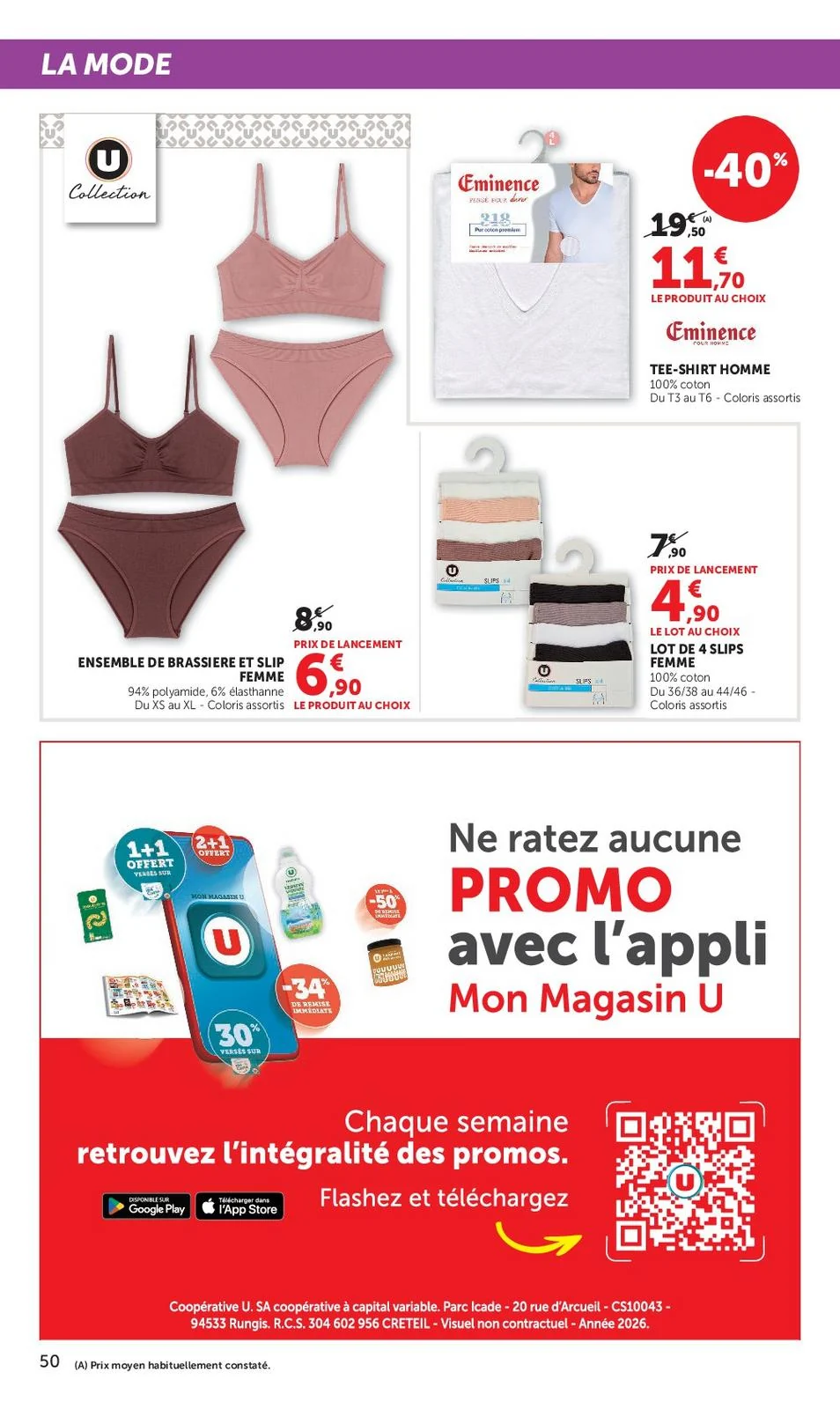 Catalogue Super U du 15 au 27 septembre 2026, page 50 sur 52