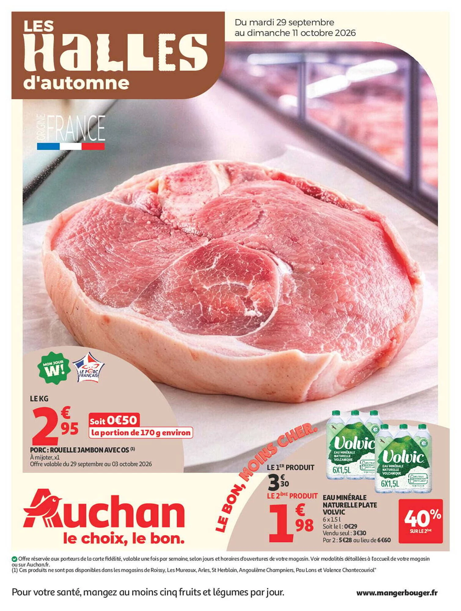 Catalogue Auchan Halles d’automne du 29 septembre au 11 octobre 2026, page 1 sur 60