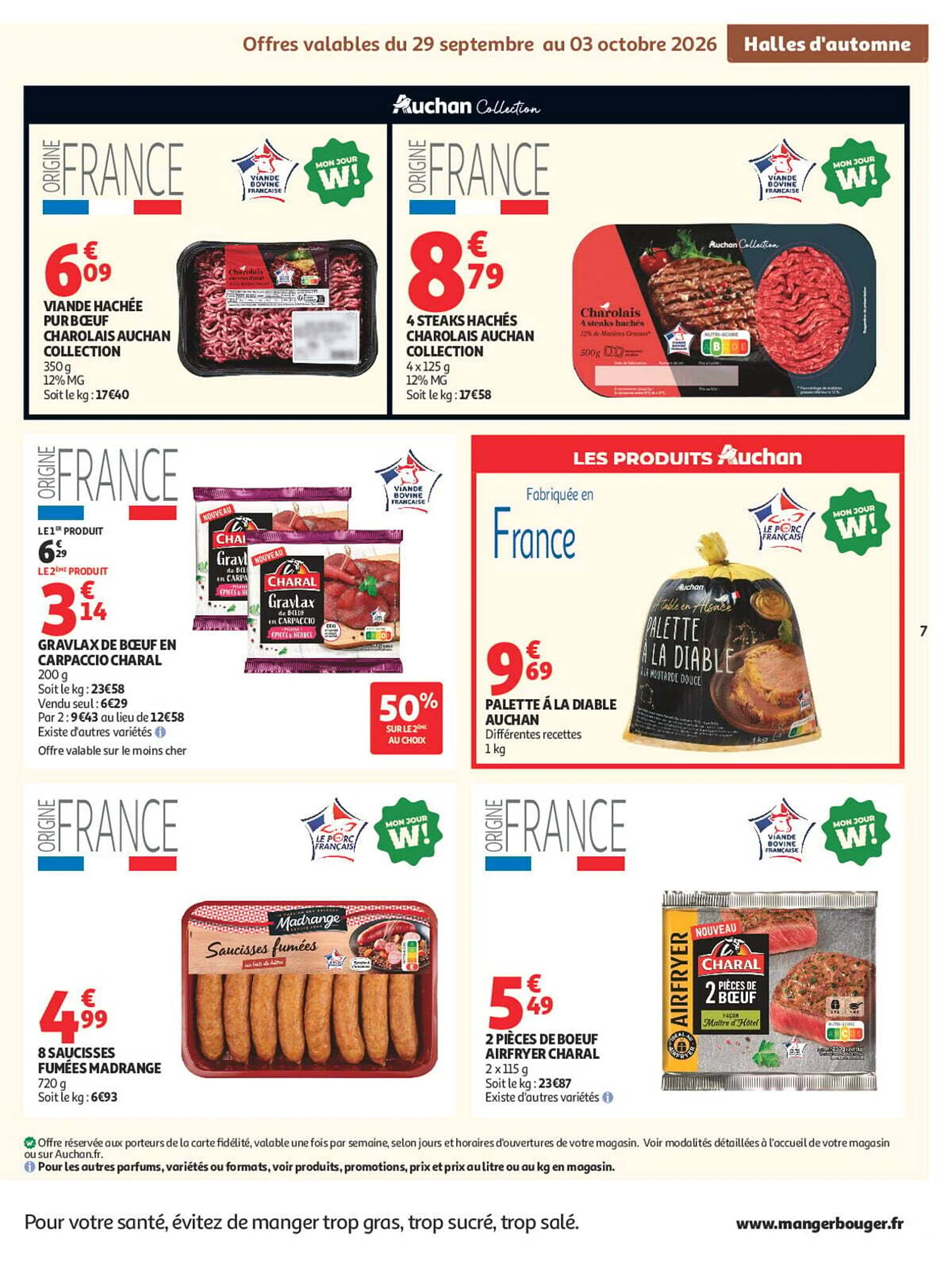 Catalogue Auchan Halles d’automne du 29 septembre au 11 octobre 2026, page 9 sur 60