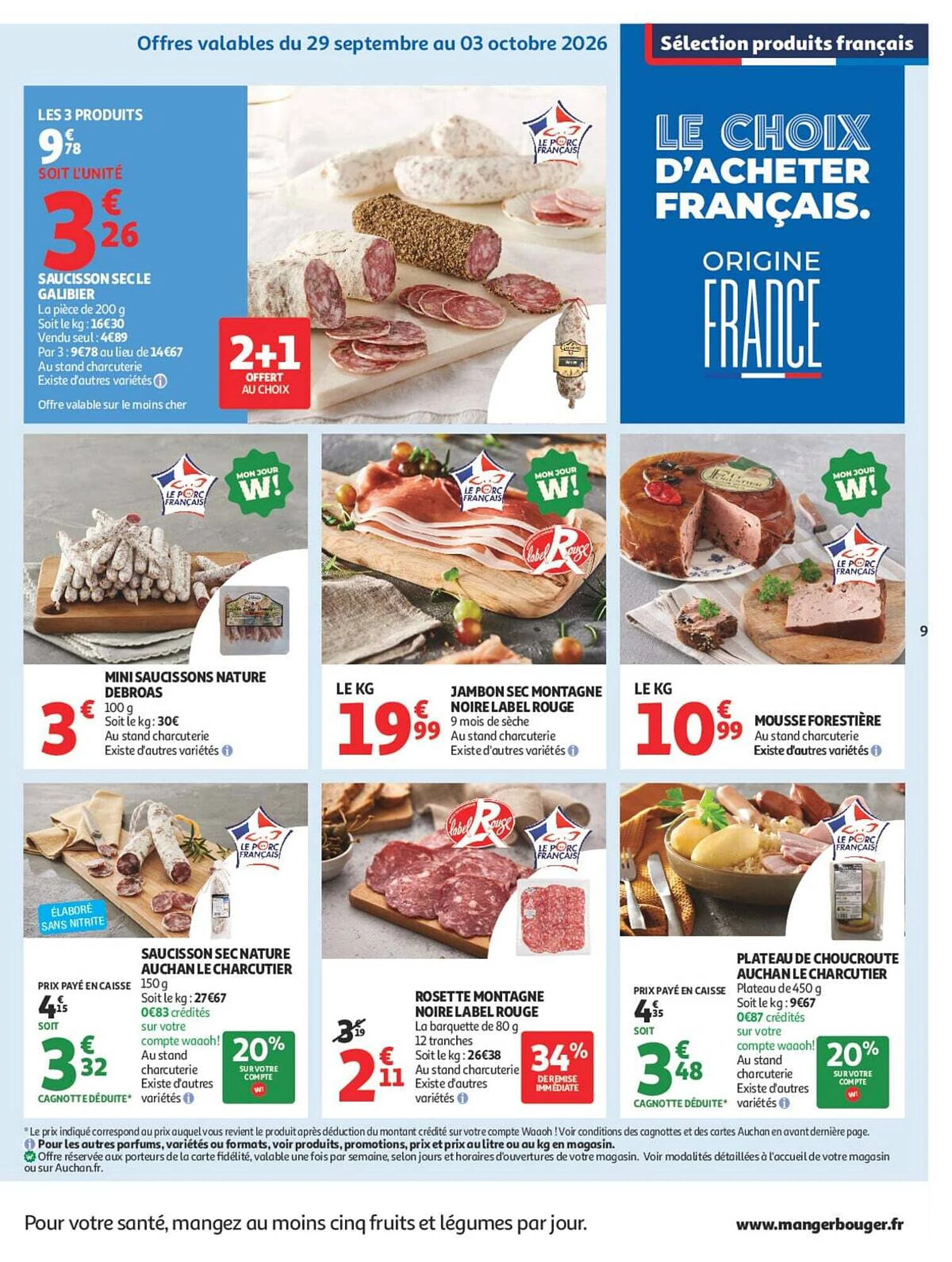Catalogue Auchan Halles d’automne du 29 septembre au 11 octobre 2026, page 11 sur 60