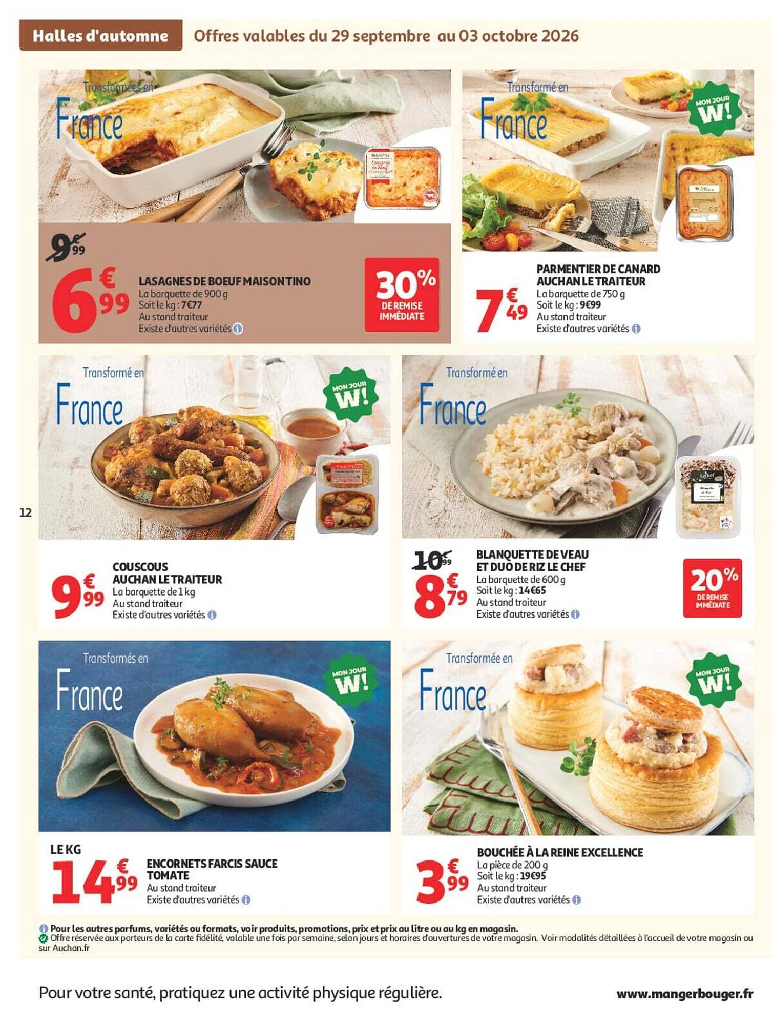 Catalogue Auchan Halles d’automne du 29 septembre au 11 octobre 2026, page 14 sur 60