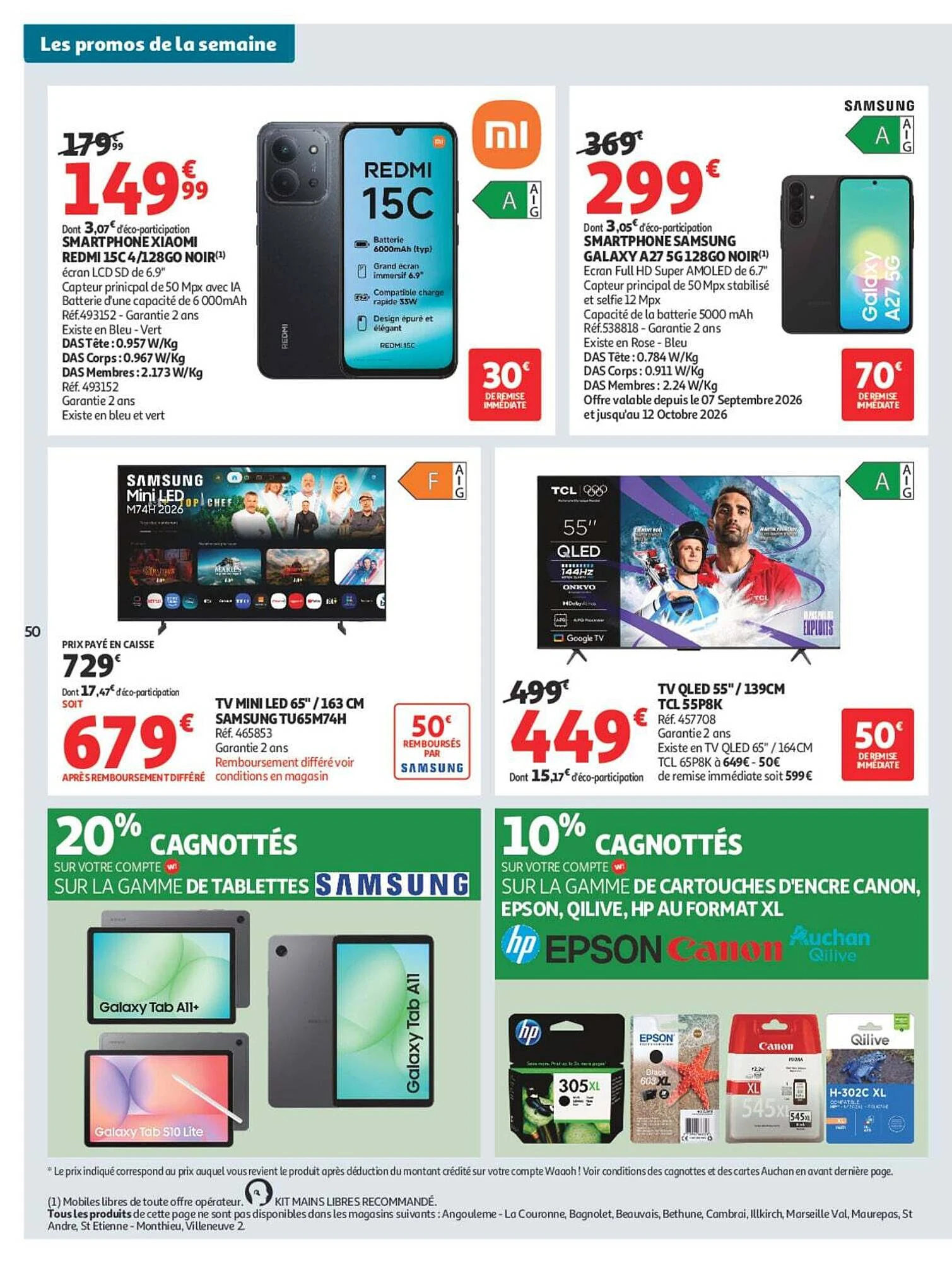 Catalogue Auchan Halles d’automne du 29 septembre au 11 octobre 2026, page 52 sur 60