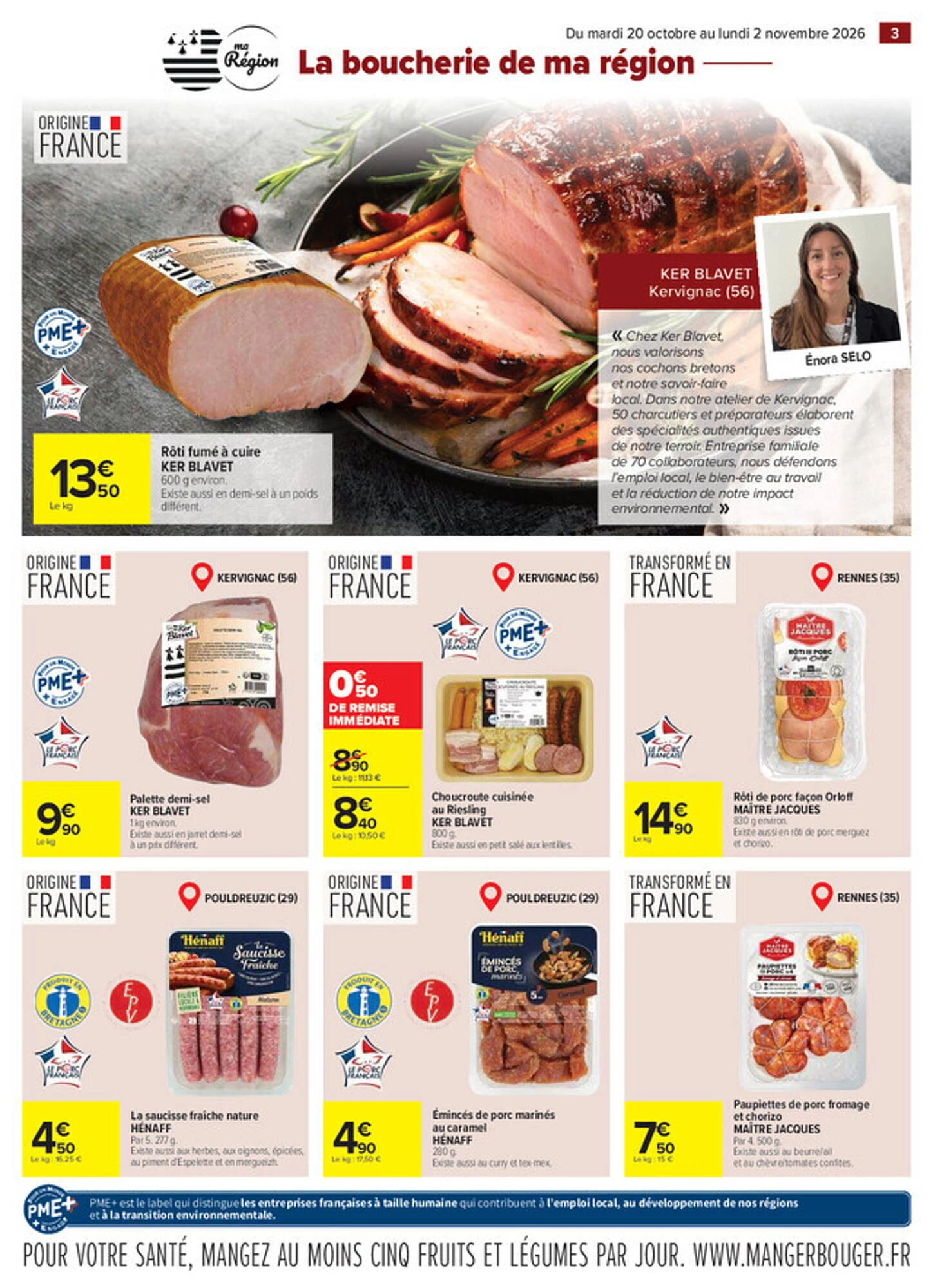 Catalogue Carrefour Bretagne du 20 octobre au 2 novembre 2026, page 3 sur 20