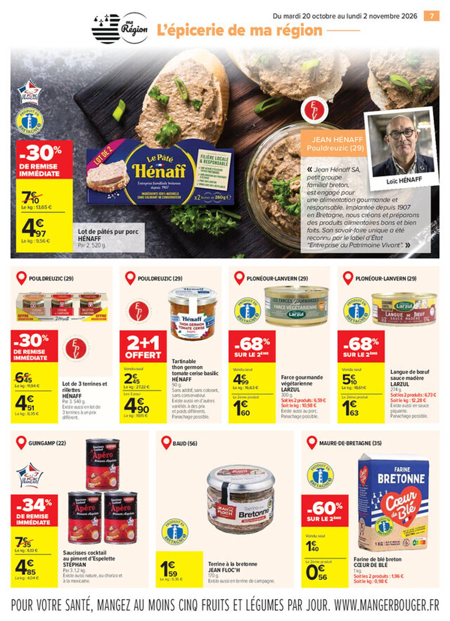 Catalogue Carrefour Bretagne du 20 octobre au 2 novembre 2026, page 7 sur 20