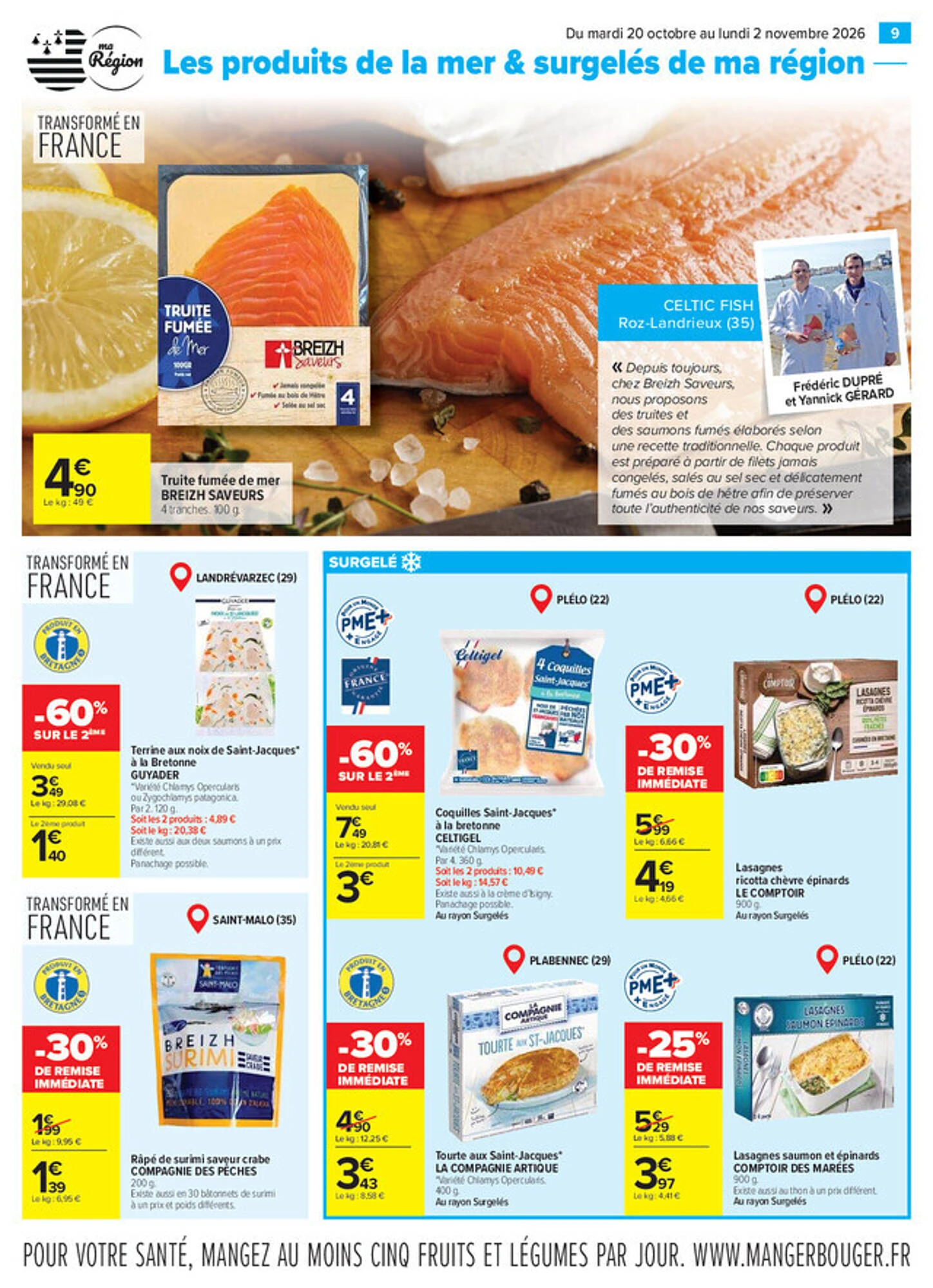Catalogue Carrefour Bretagne du 20 octobre au 2 novembre 2026, page 9 sur 20