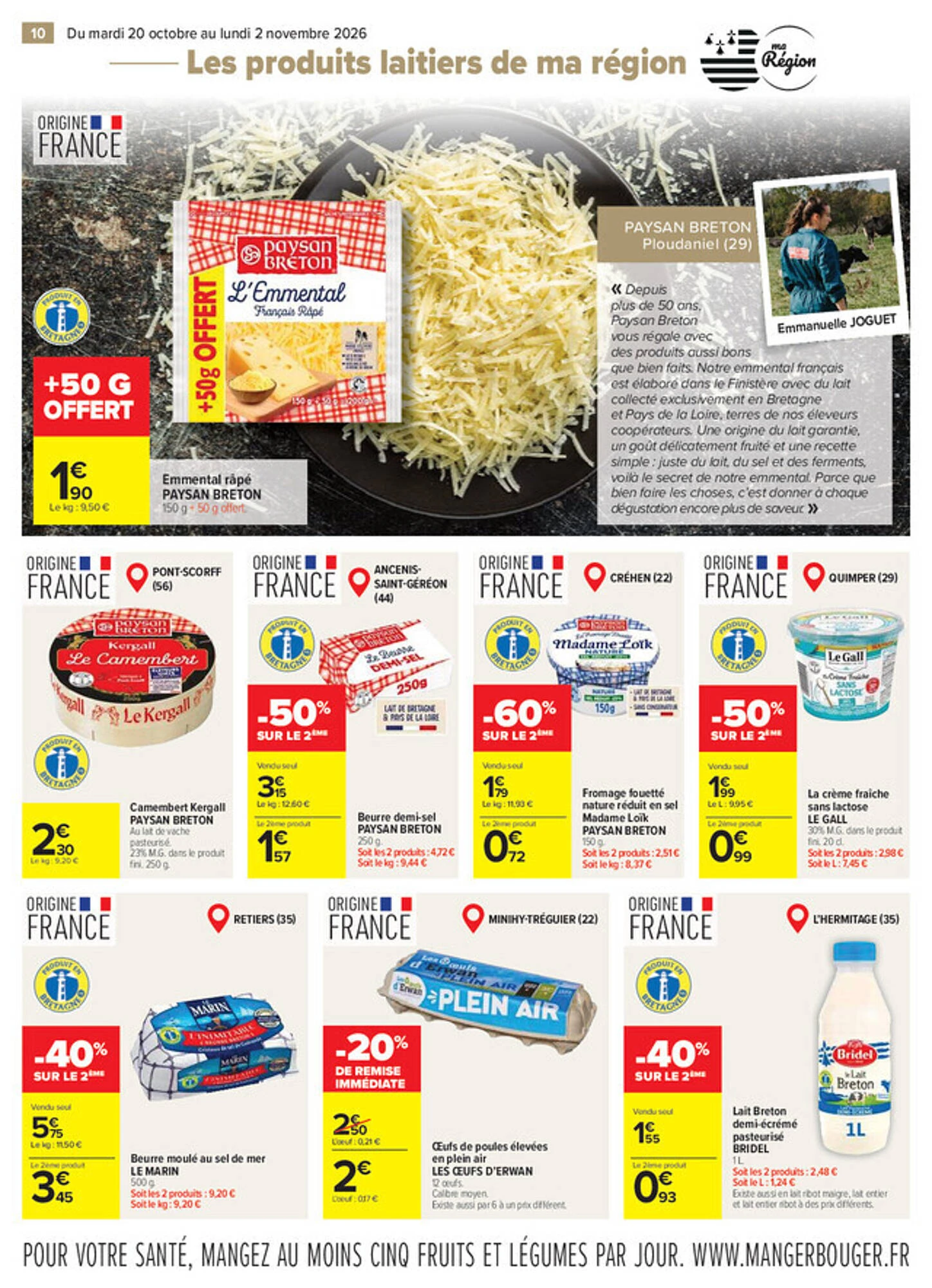 Catalogue Carrefour Bretagne du 20 octobre au 2 novembre 2026, page 10 sur 20