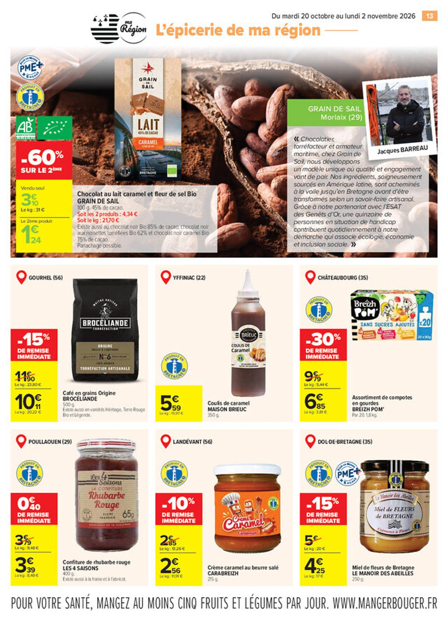 Catalogue Carrefour Bretagne du 20 octobre au 2 novembre 2026, page 13 sur 20