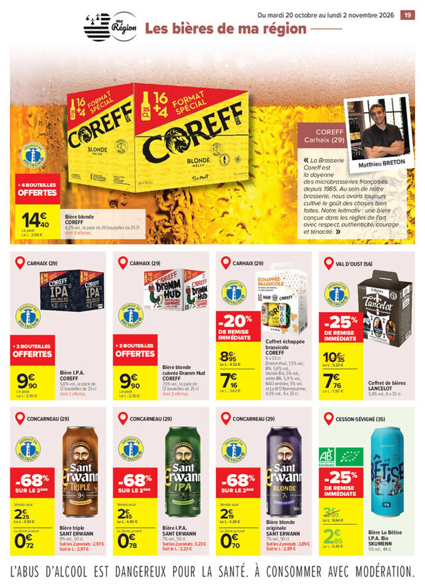 Catalogue Carrefour Bretagne du 20 octobre au 2 novembre 2026, page 19 sur 20