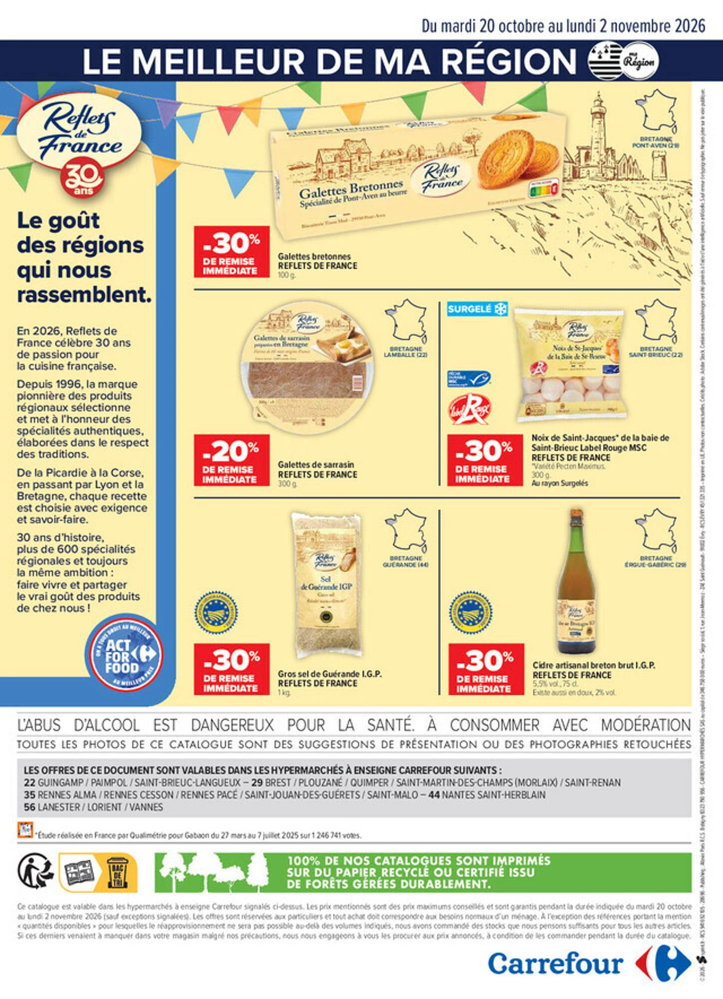 Catalogue Carrefour Bretagne du 20 octobre au 2 novembre 2026, page 20 sur 20