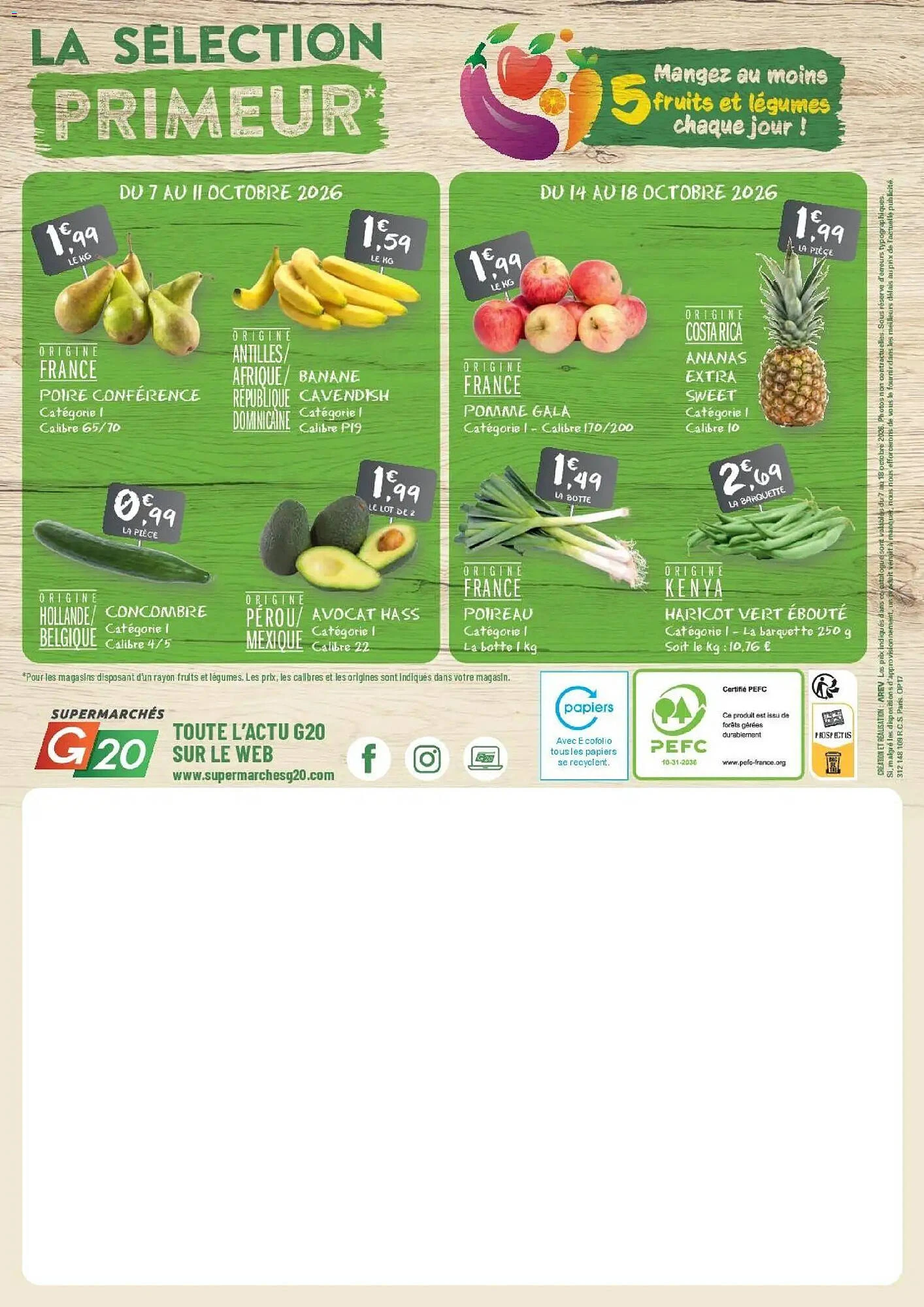 Catalogue G20 du 7 au 18 octobre 2026, page 20 sur 20