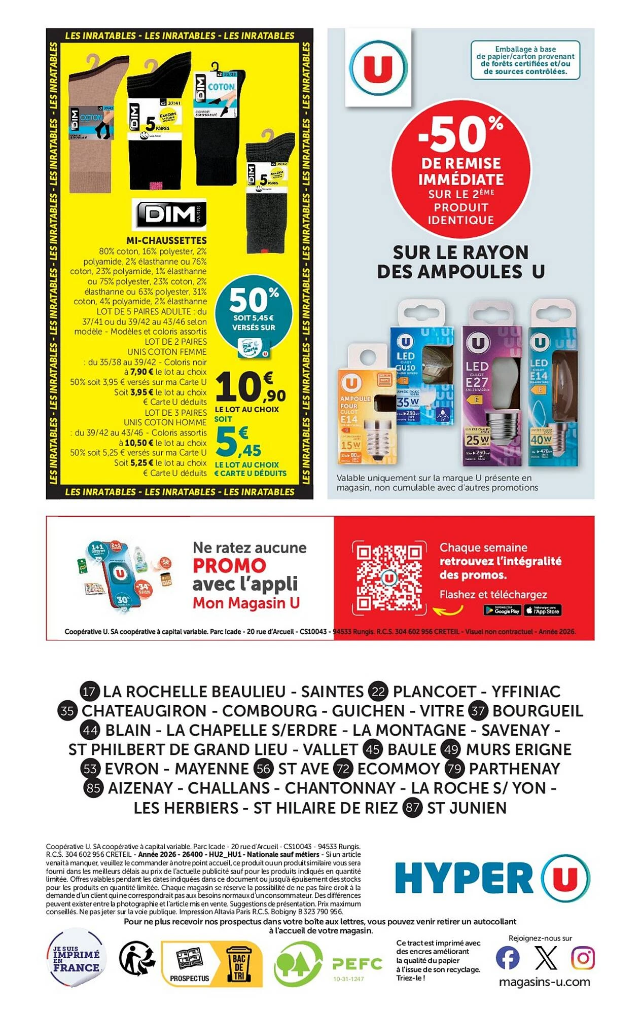 Catalogue Hyper U du 13 au 25 octobre 2026, page 40 sur 40