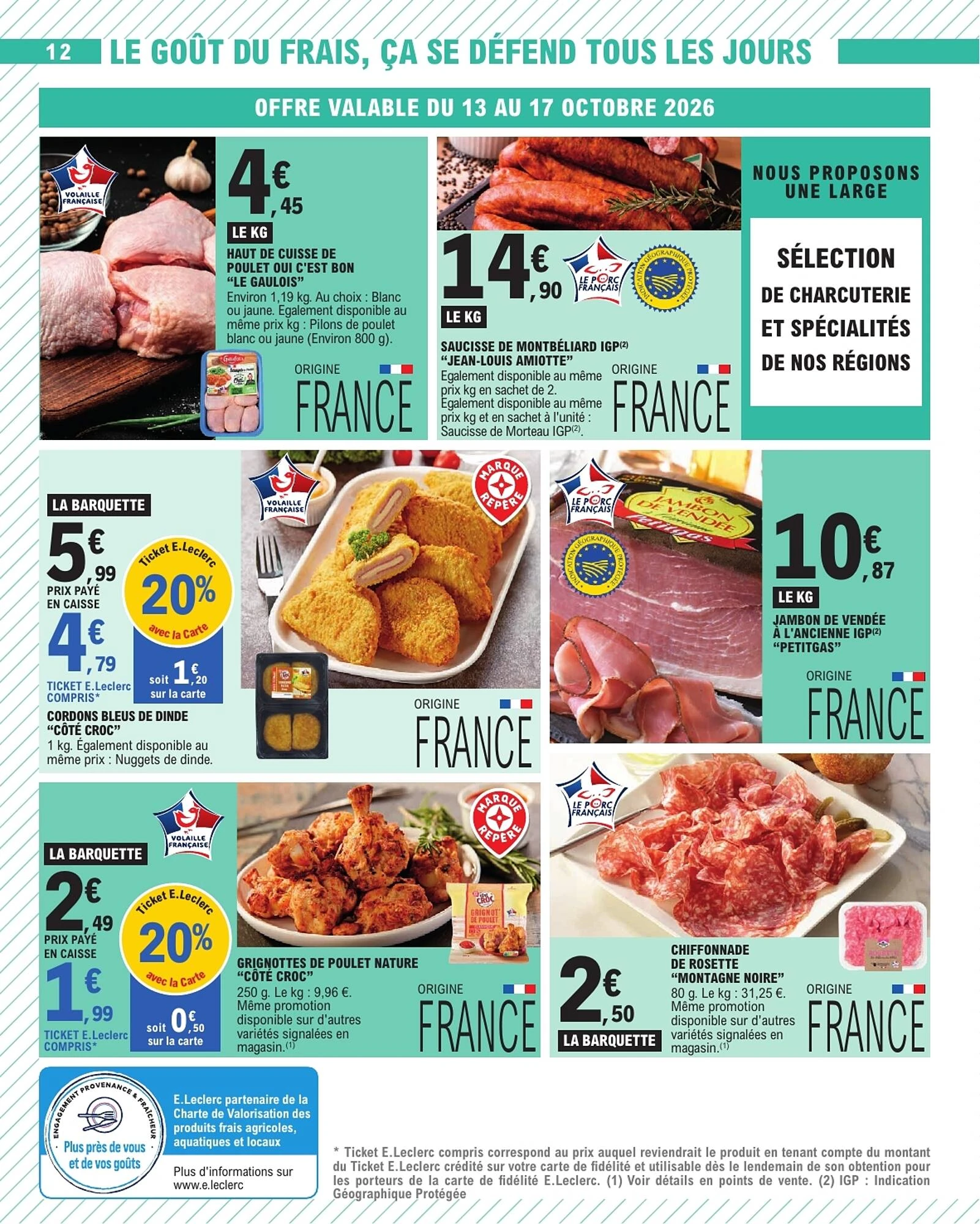 Catalogue E.Leclerc du 13 au 24 octobre 2026, page 12 sur 48