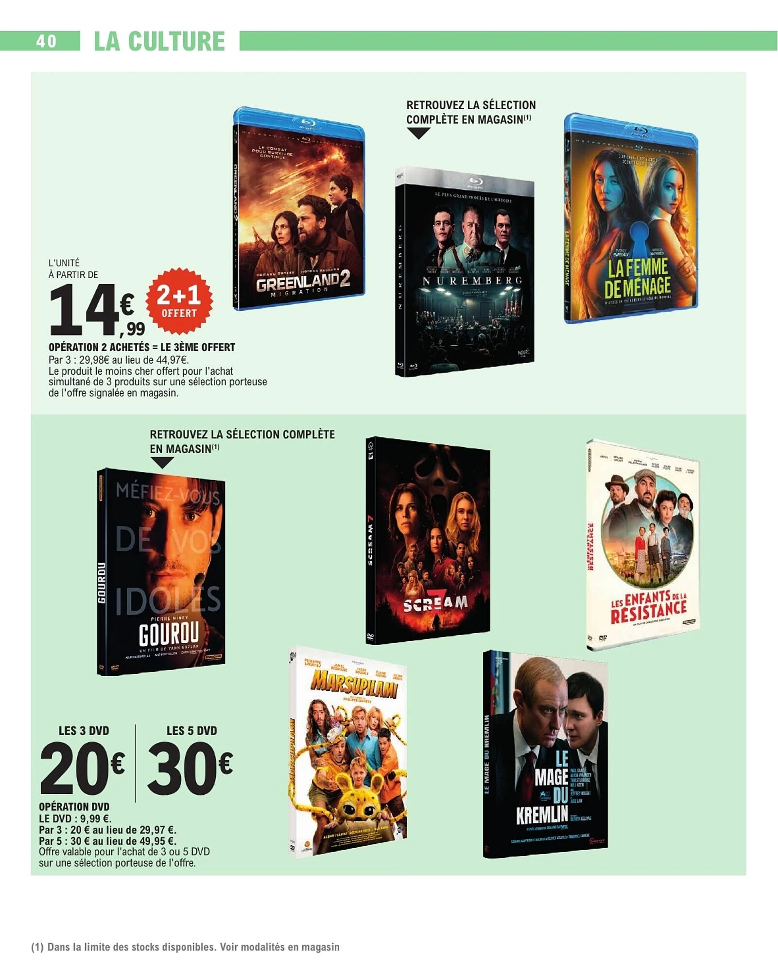 Catalogue E.Leclerc du 13 au 24 octobre 2026, page 40 sur 48