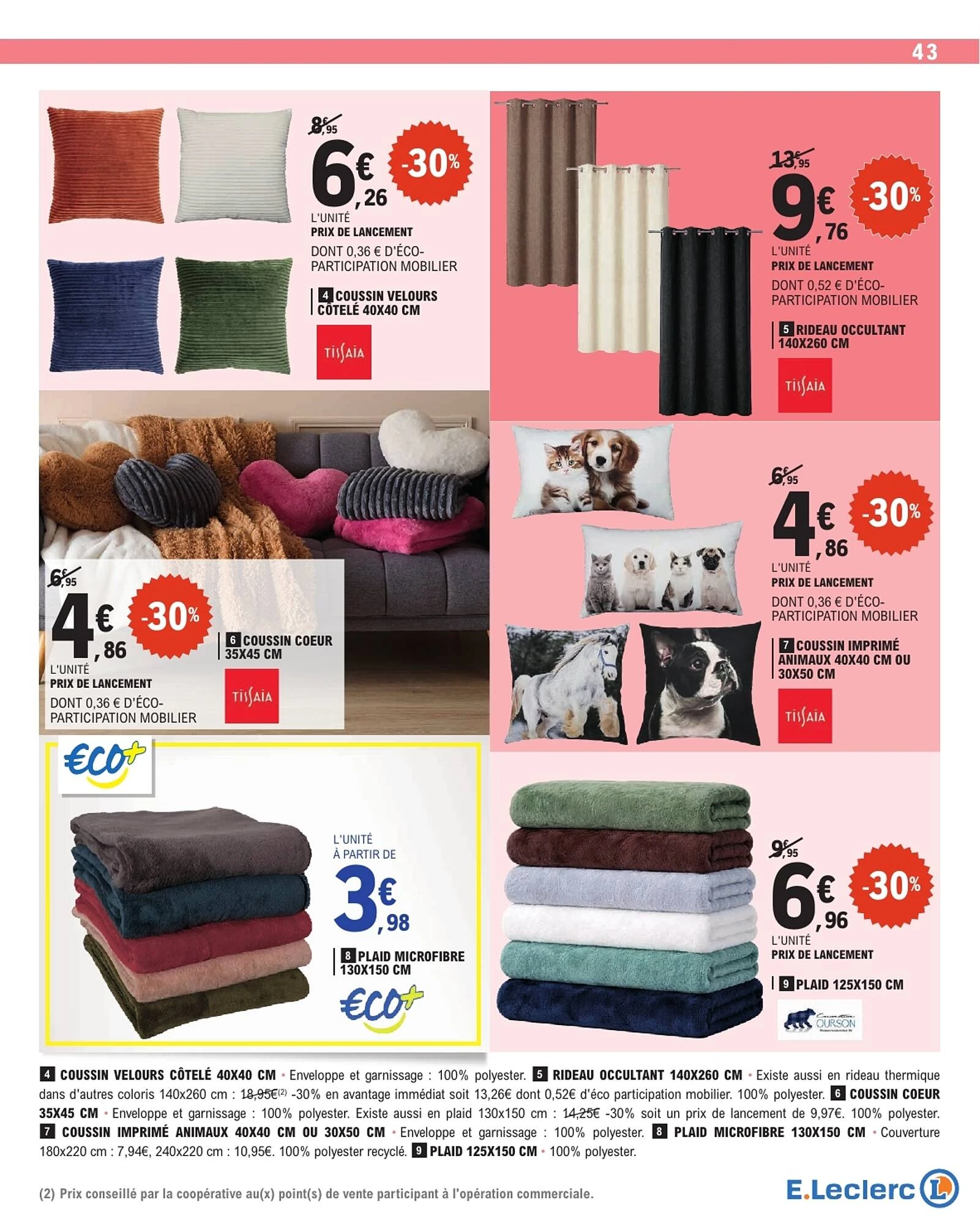 Catalogue E.Leclerc du 13 au 24 octobre 2026, page 43 sur 48