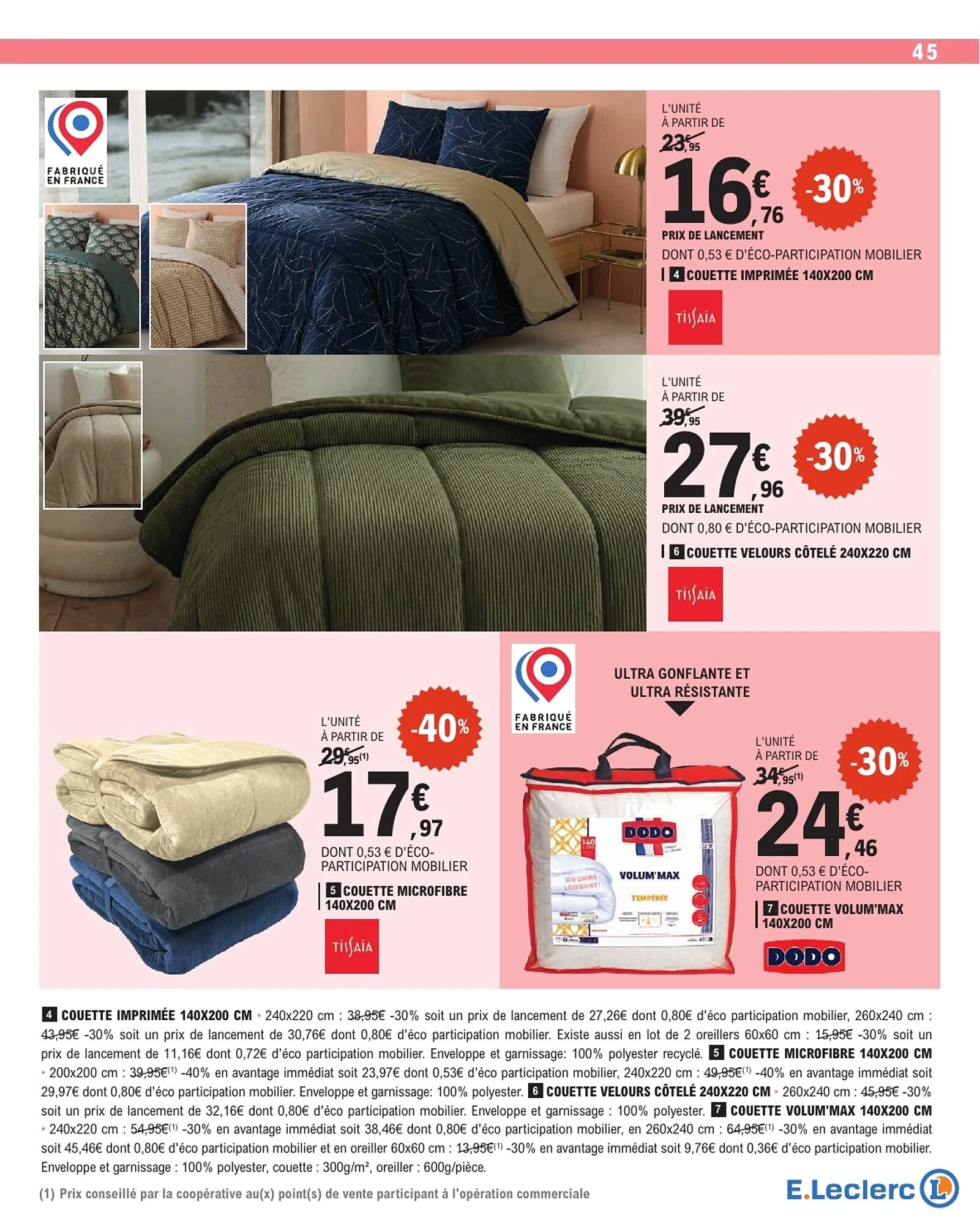 Catalogue E.Leclerc du 13 au 24 octobre 2026, page 45 sur 48