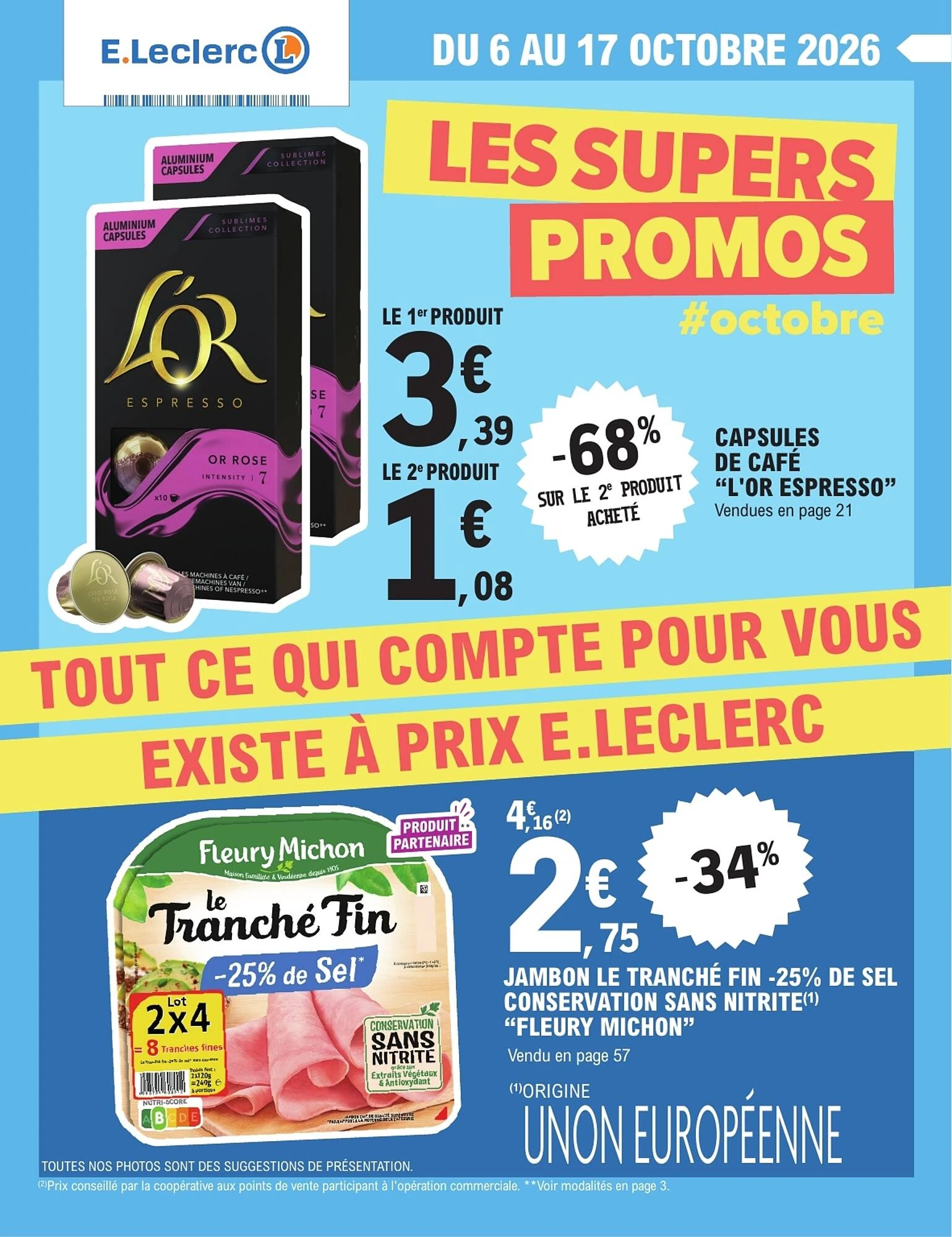 Catalogue E.Leclerc du 6 au 17 octobre 2026, page 1 sur 80