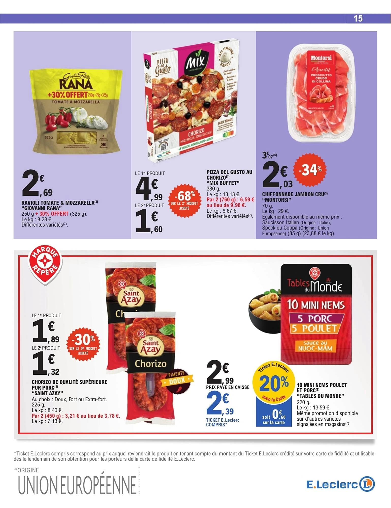 Catalogue E.Leclerc du 6 au 17 octobre 2026, page 15 sur 80