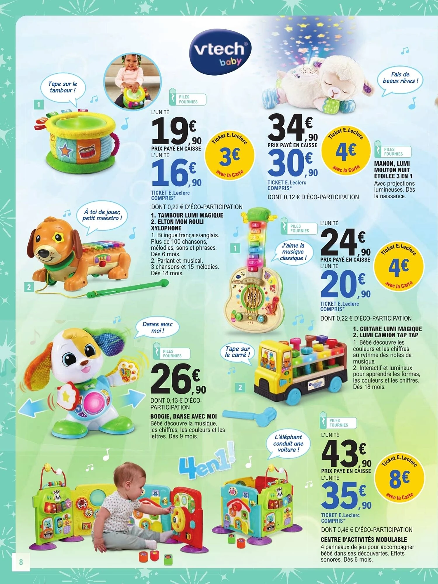 Catalogue E.Leclerc jouets de Noël du 13 octobre au 5 décembre 2026, page 8 sur 128