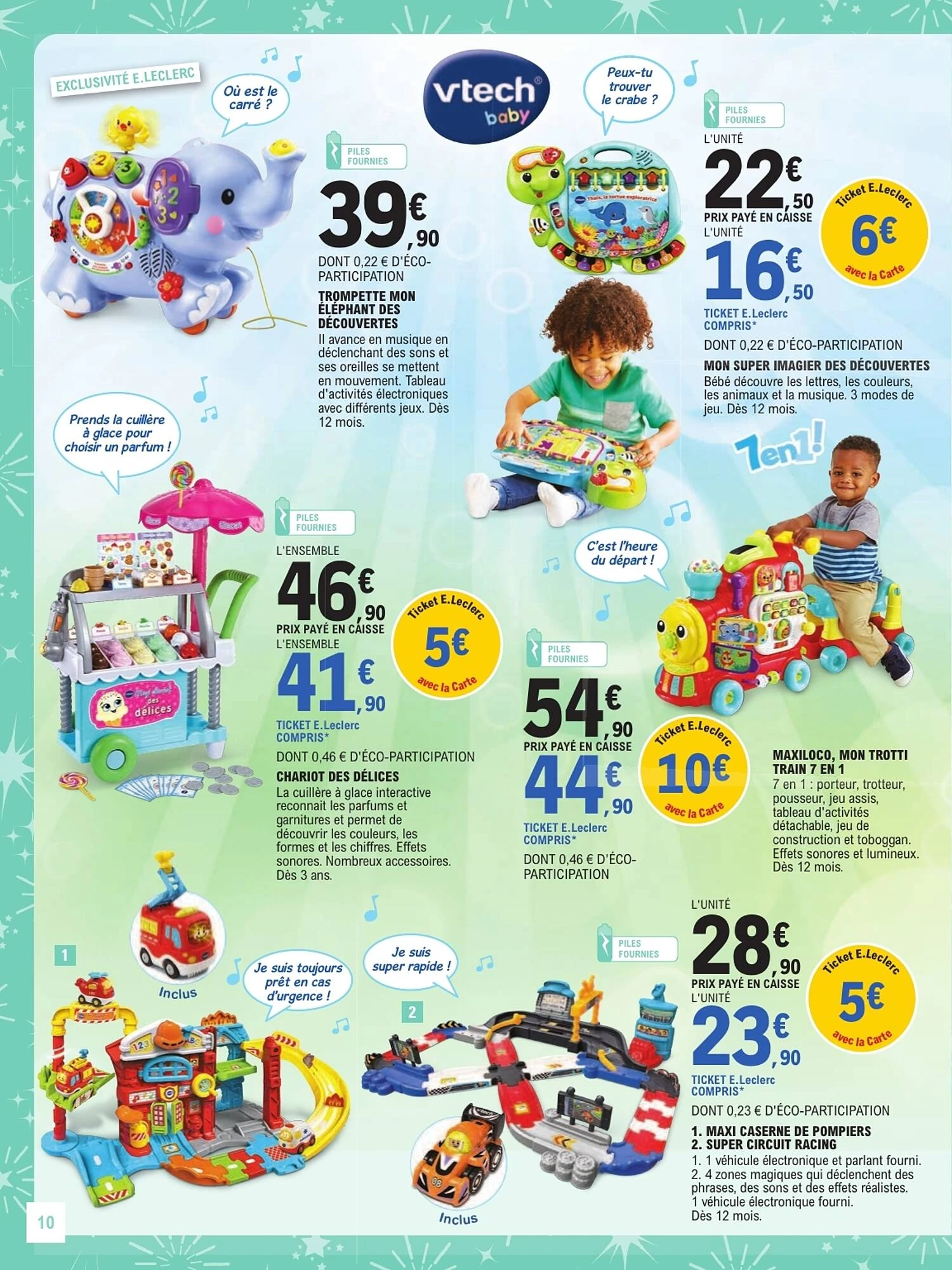 Catalogue E.Leclerc jouets de Noël du 13 octobre au 5 décembre 2026, page 10 sur 128