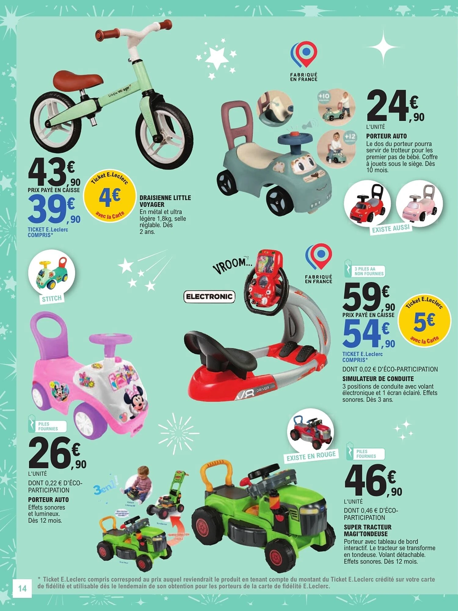 Catalogue E.Leclerc jouets de Noël du 13 octobre au 5 décembre 2026, page 14 sur 128
