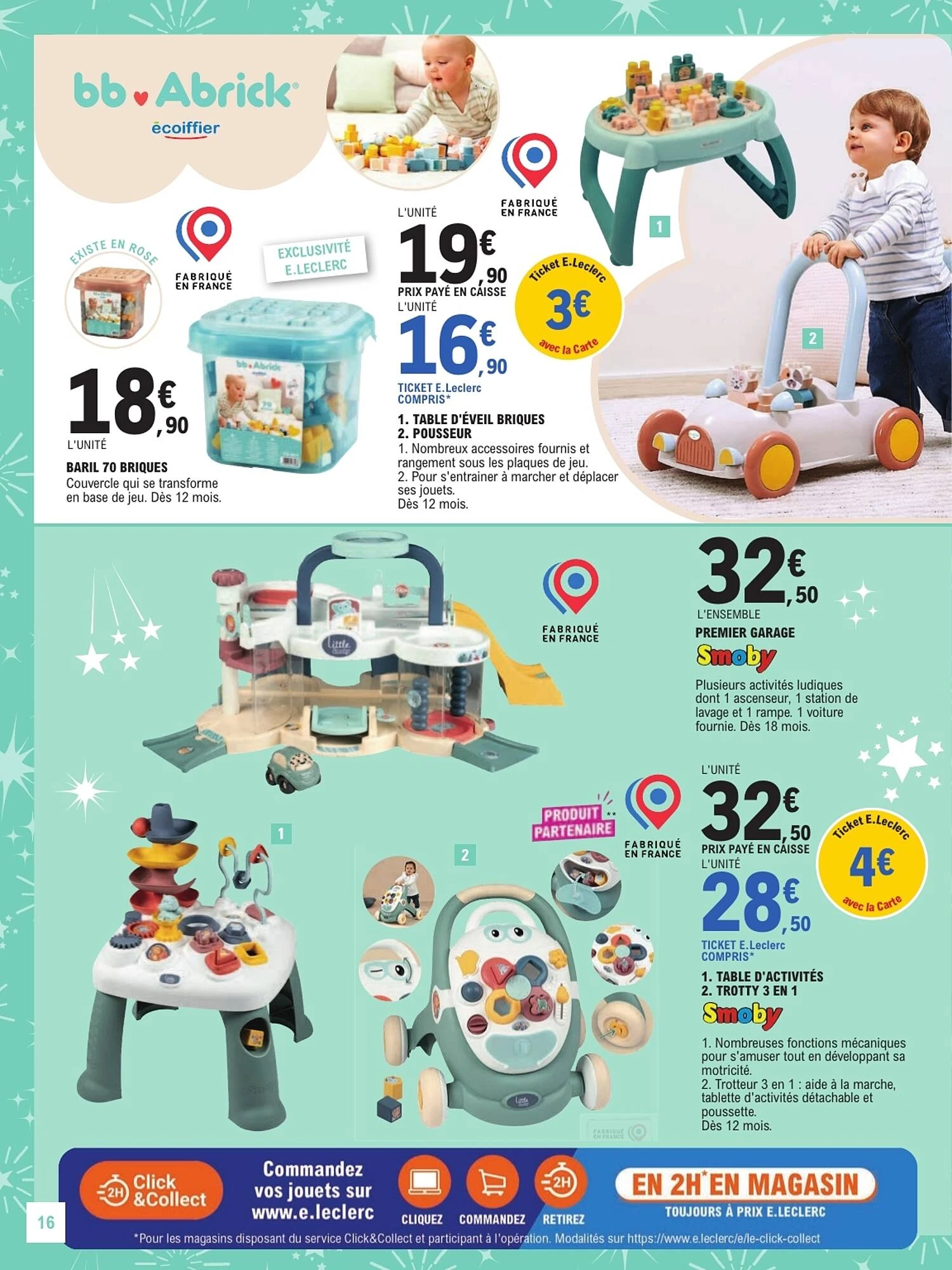 Catalogue E.Leclerc jouets de Noël du 13 octobre au 5 décembre 2026, page 16 sur 128