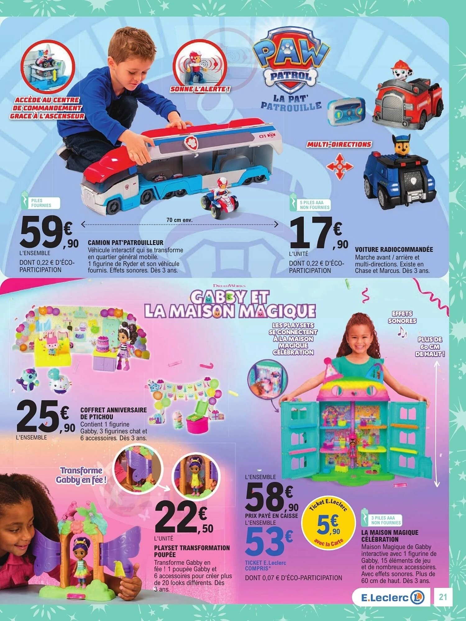 Catalogue E.Leclerc jouets de Noël du 13 octobre au 5 décembre 2026, page 21 sur 128
