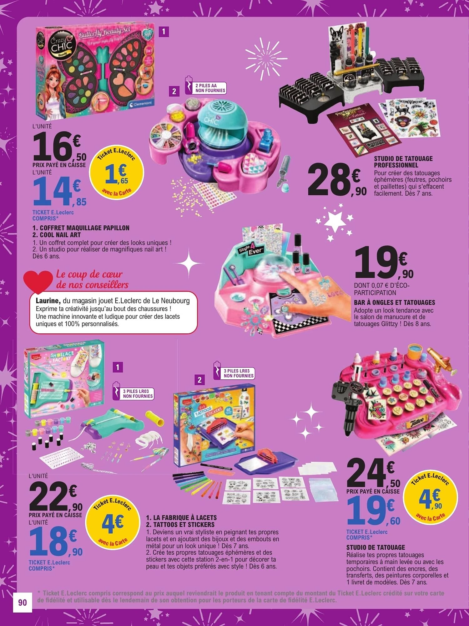 Catalogue E.Leclerc jouets de Noël du 13 octobre au 5 décembre 2026, page 90 sur 128