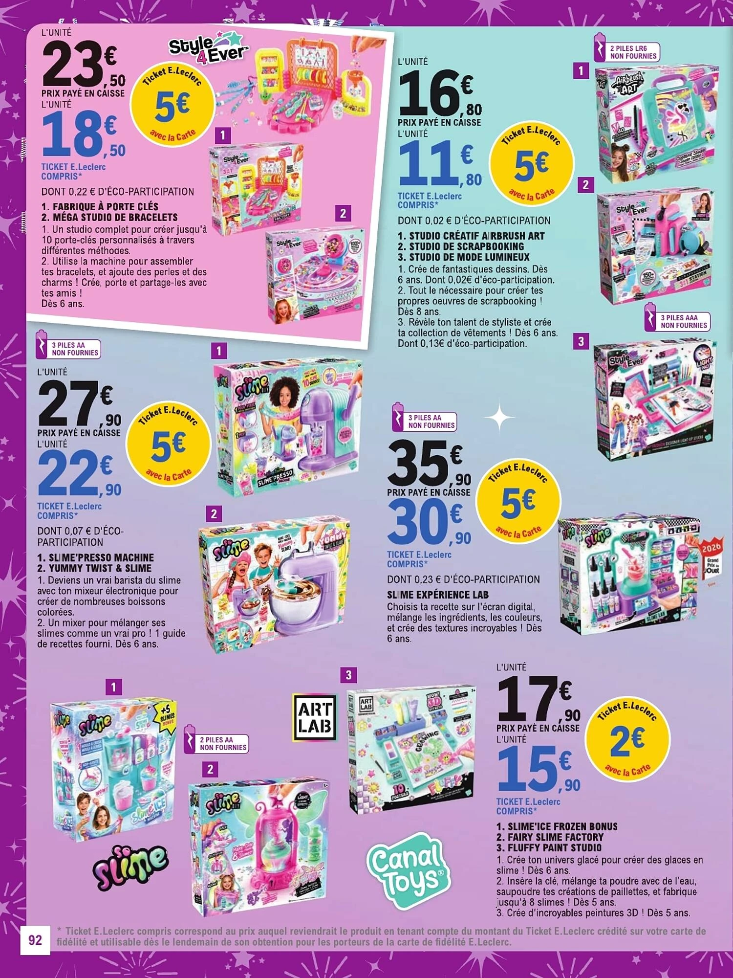 Catalogue E.Leclerc jouets de Noël du 13 octobre au 5 décembre 2026, page 92 sur 128