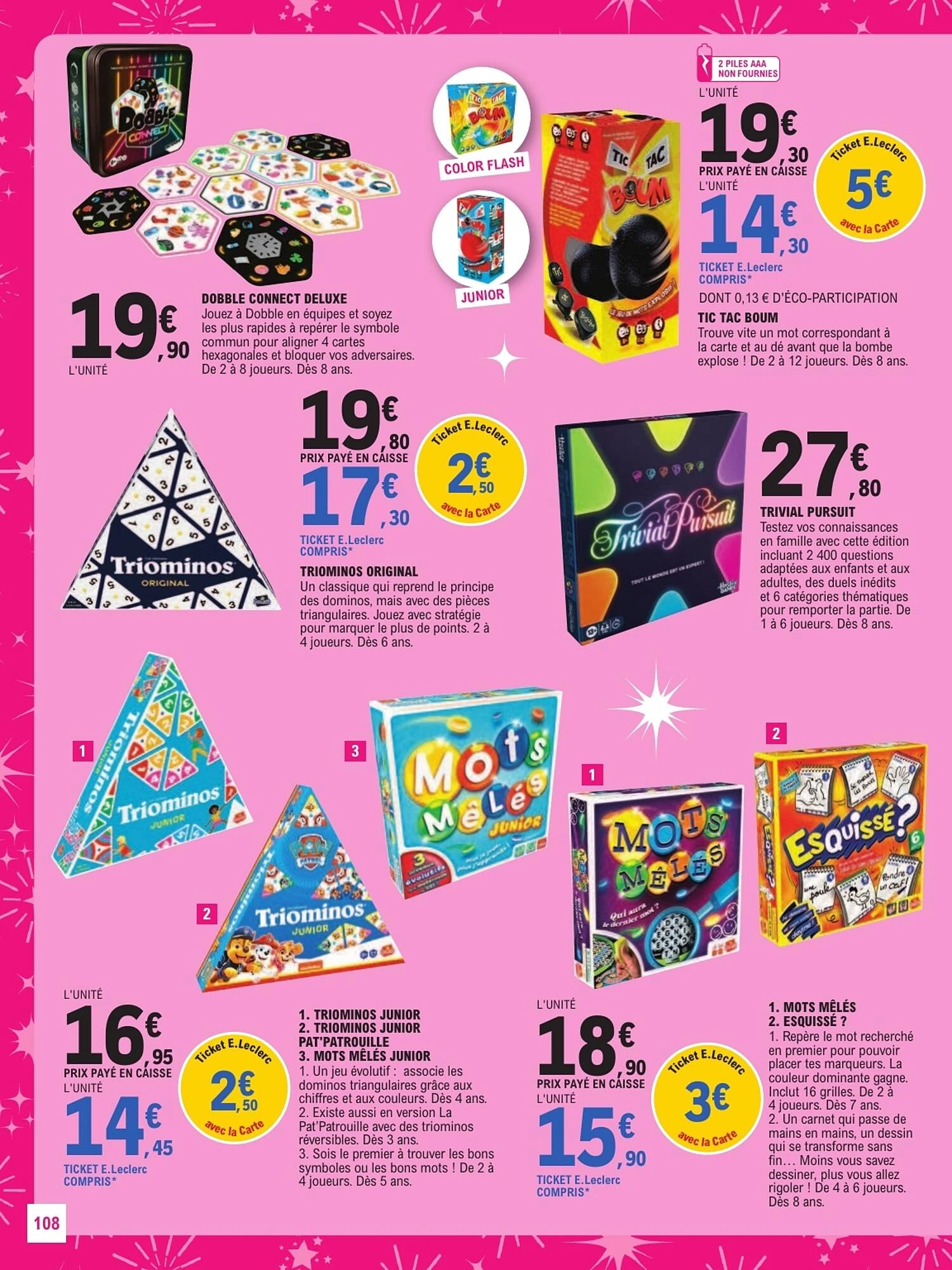 Catalogue E.Leclerc jouets de Noël du 13 octobre au 5 décembre 2026, page 108 sur 128
