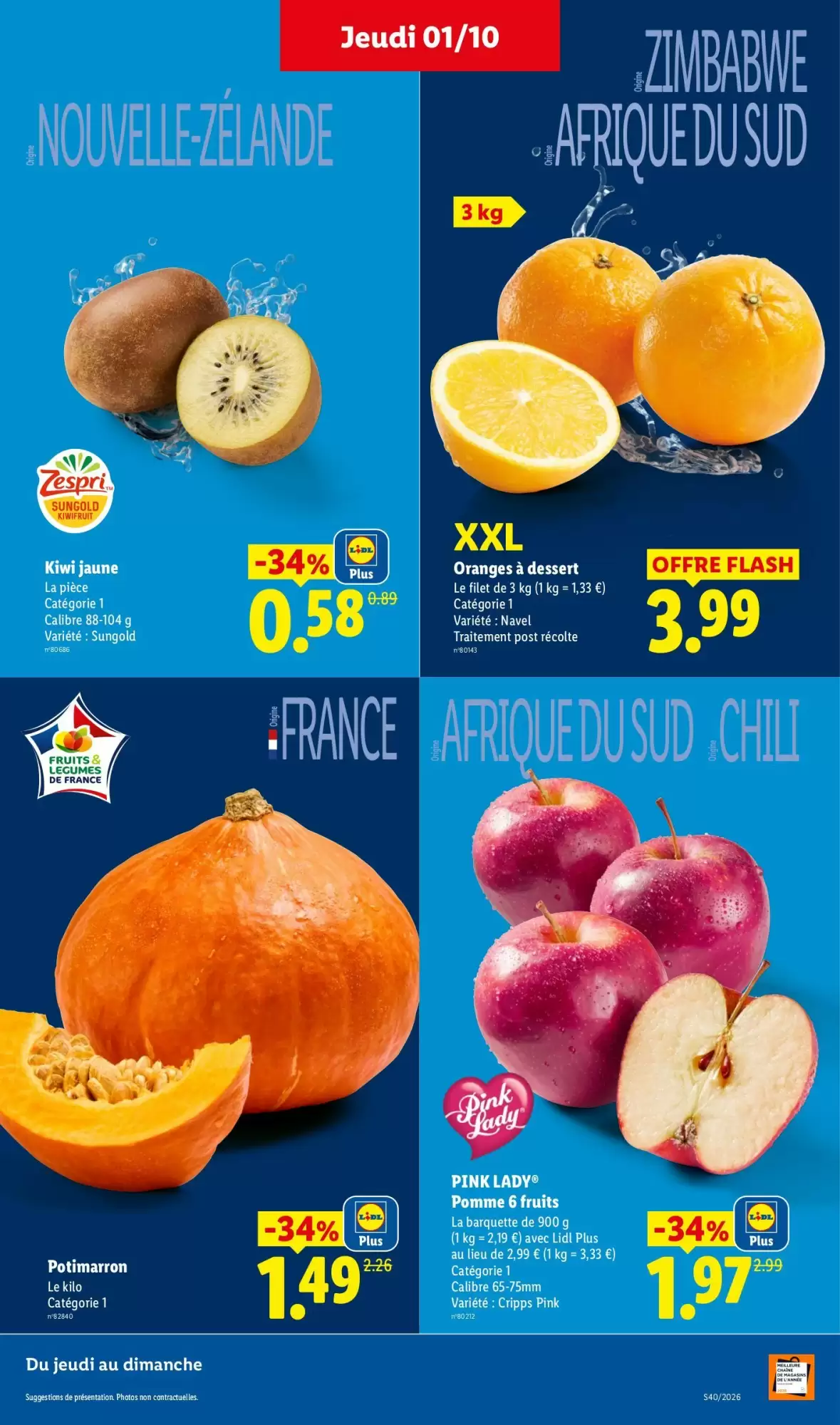 Catalogue Lidl du 1er au 7 octobre 2026, page 3 sur 57