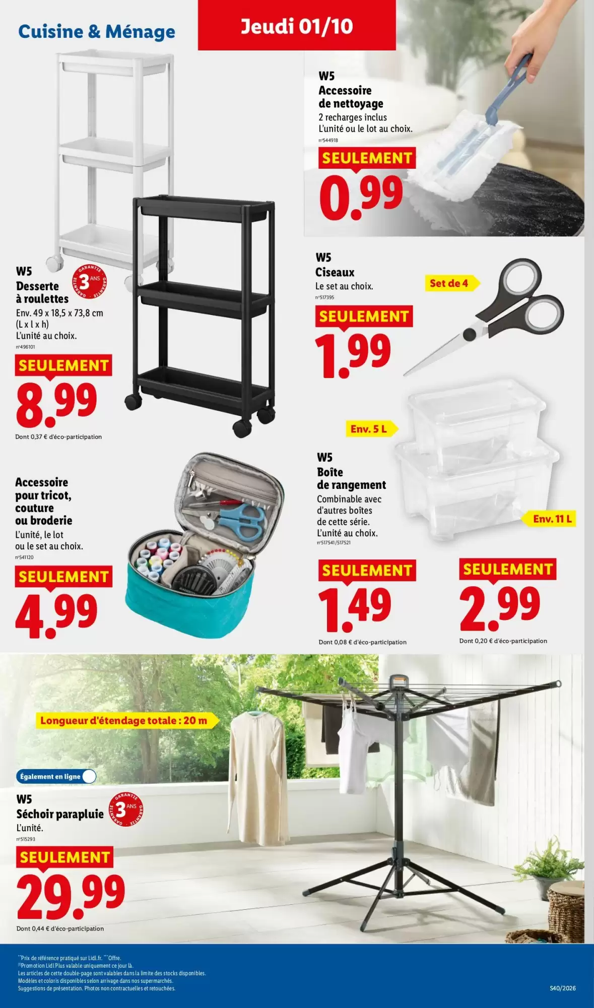 Catalogue Lidl du 1er au 7 octobre 2026, page 43 sur 57
