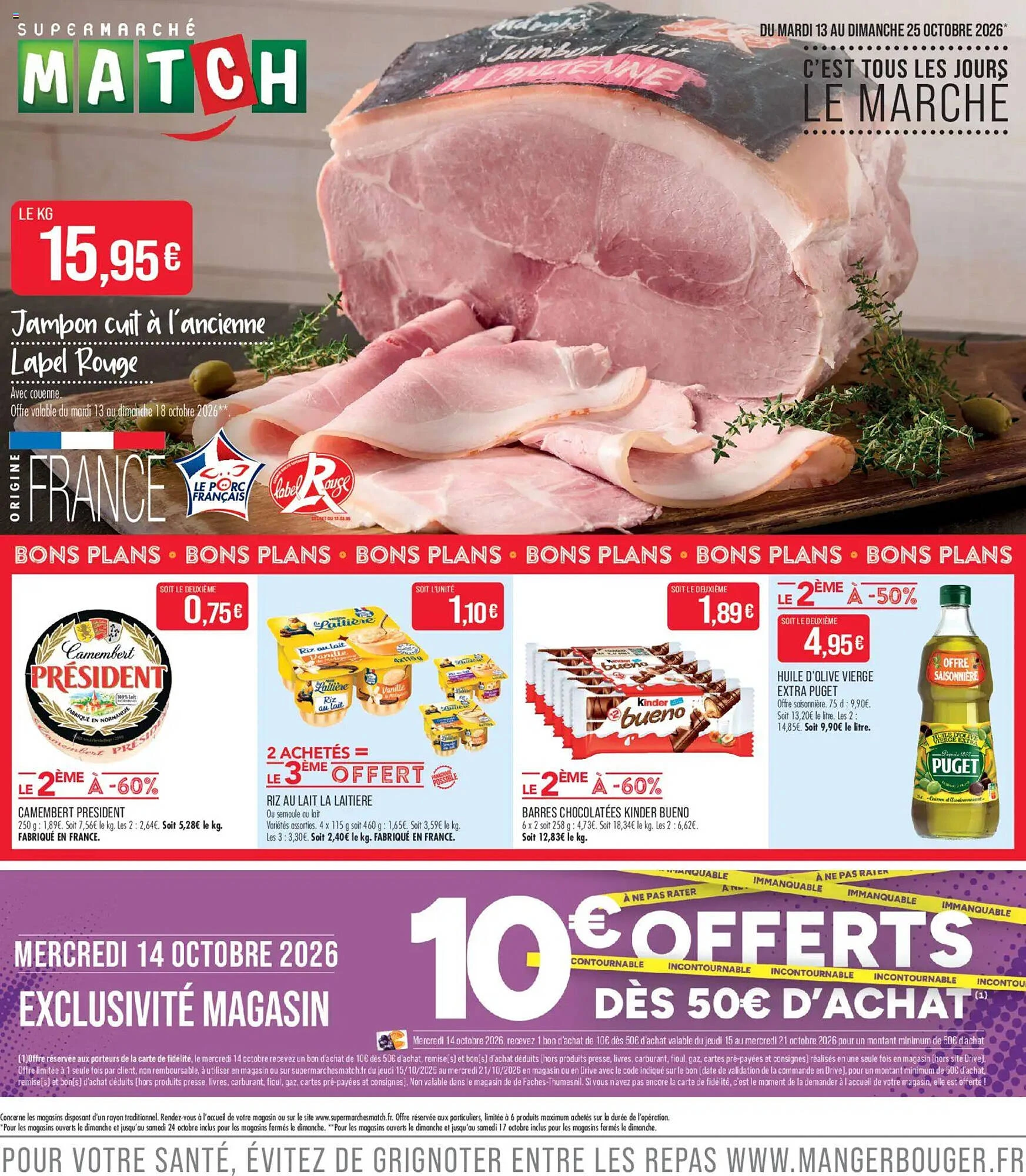 Catalogue Match du 13 au 25 octobre 2026, page 1 sur 24