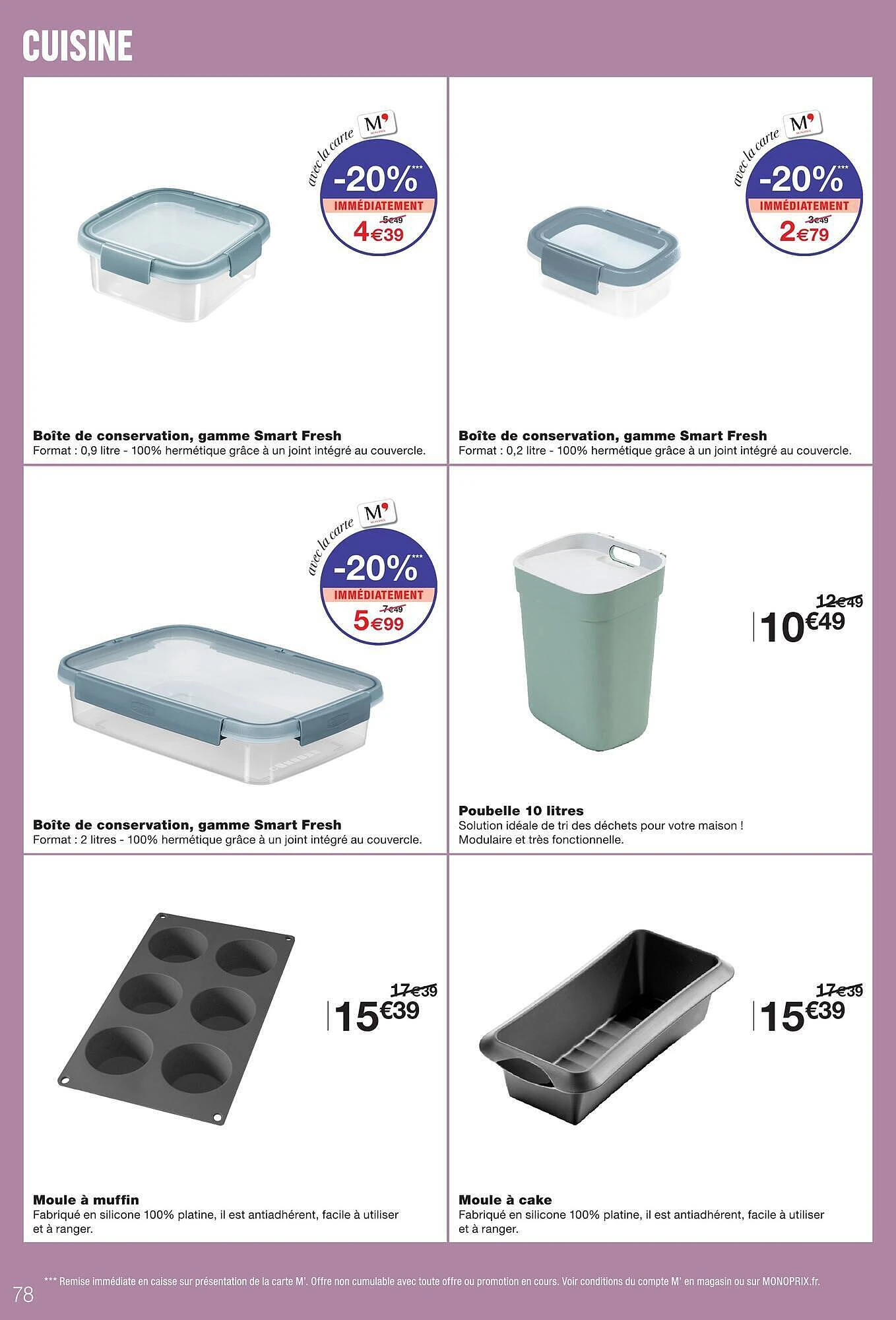 Catalogue Monoprix du 6 au 18 octobre 2026, page 78 sur 79