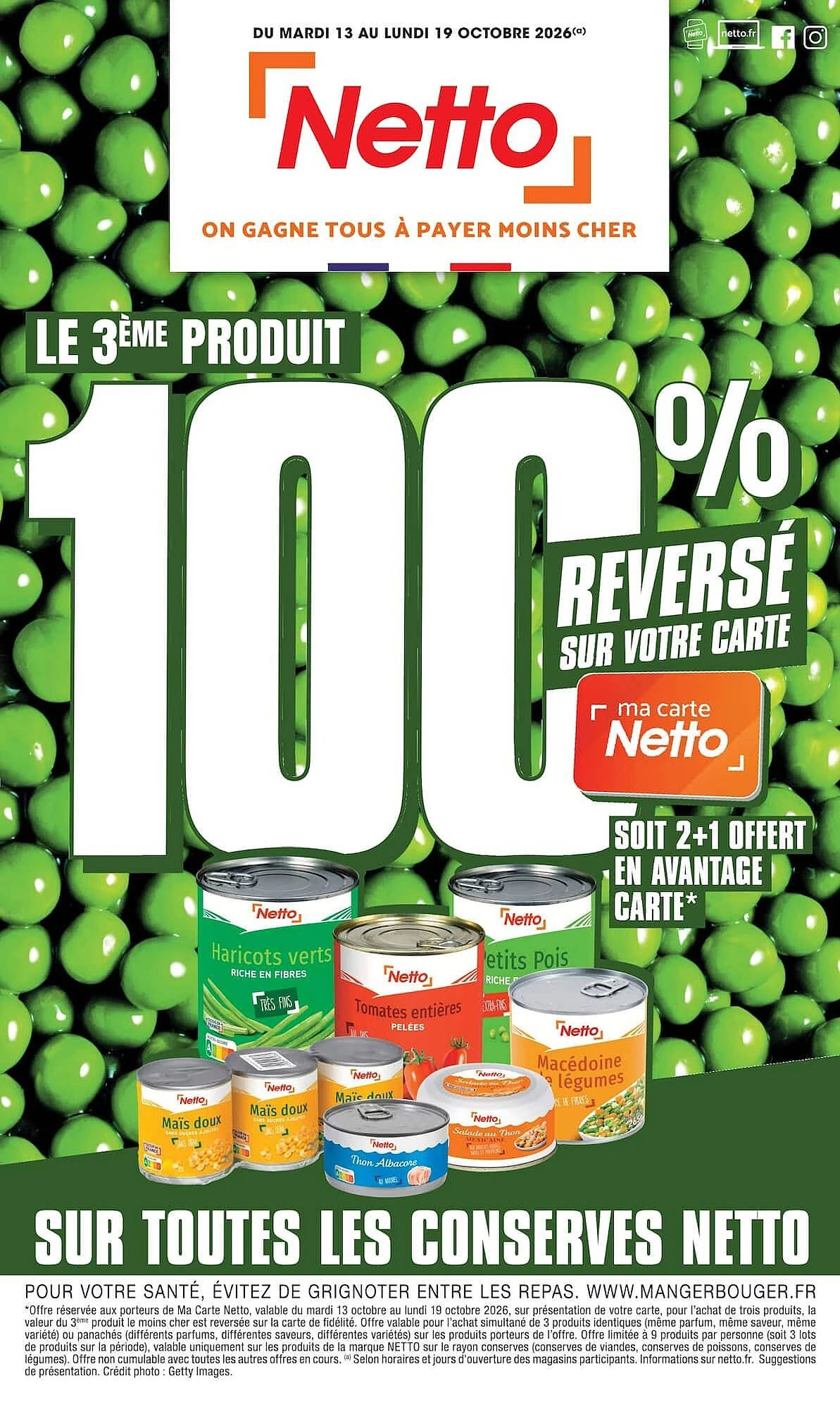 Catalogue Netto du 13 au 19 octobre 2026, page 1 sur 24