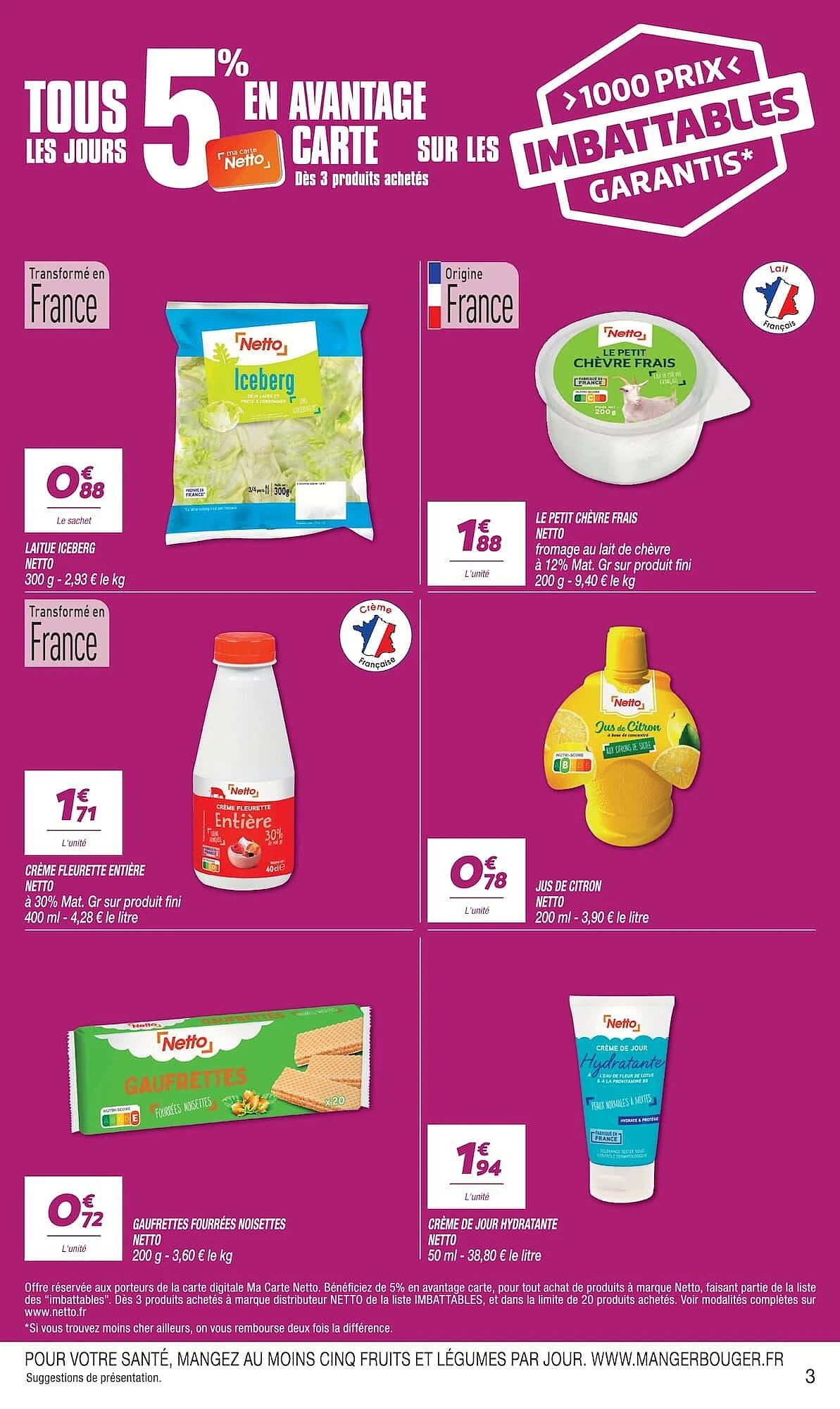 Catalogue Netto du 13 au 19 octobre 2026, page 3 sur 24