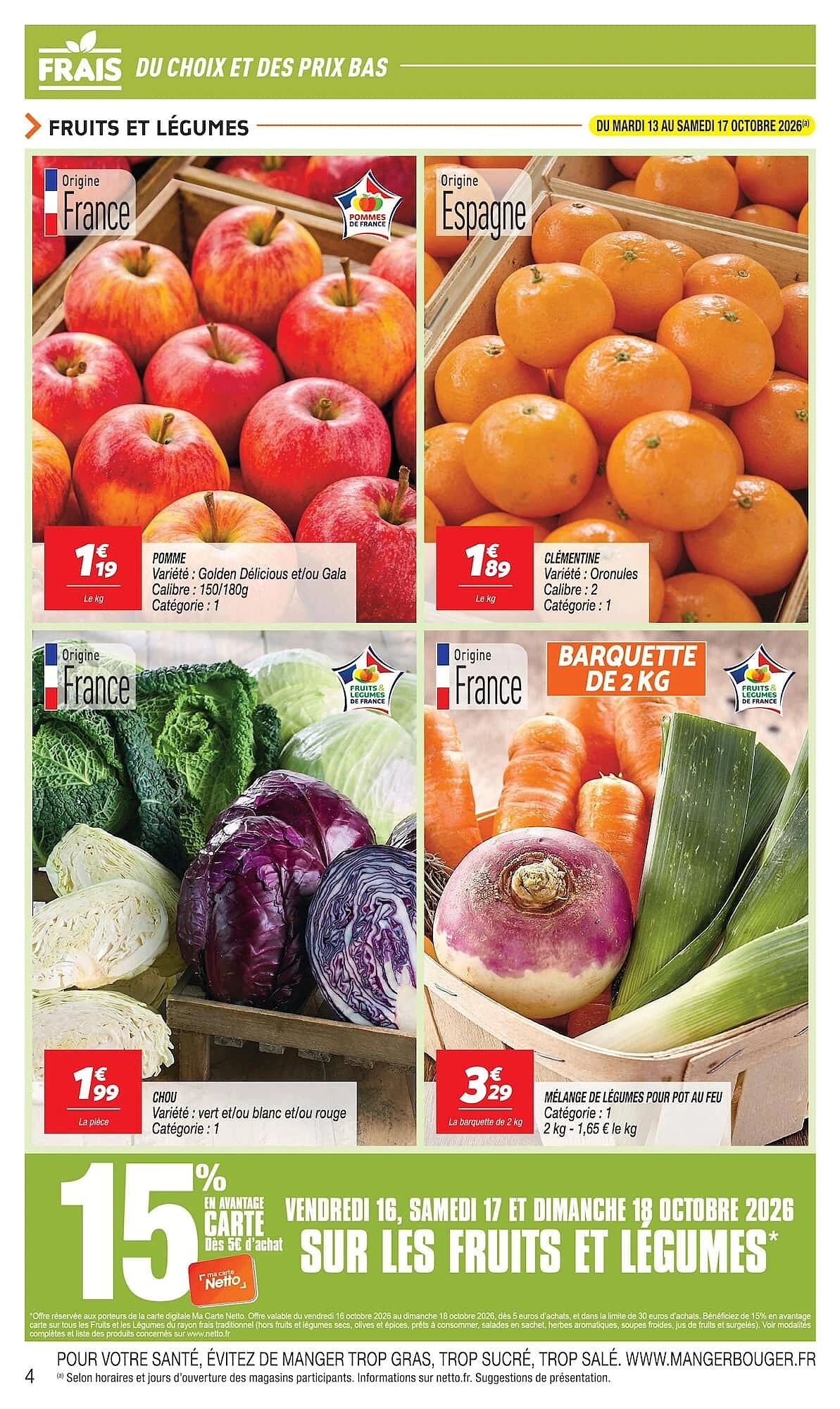 Catalogue Netto du 13 au 19 octobre 2026, page 4 sur 24