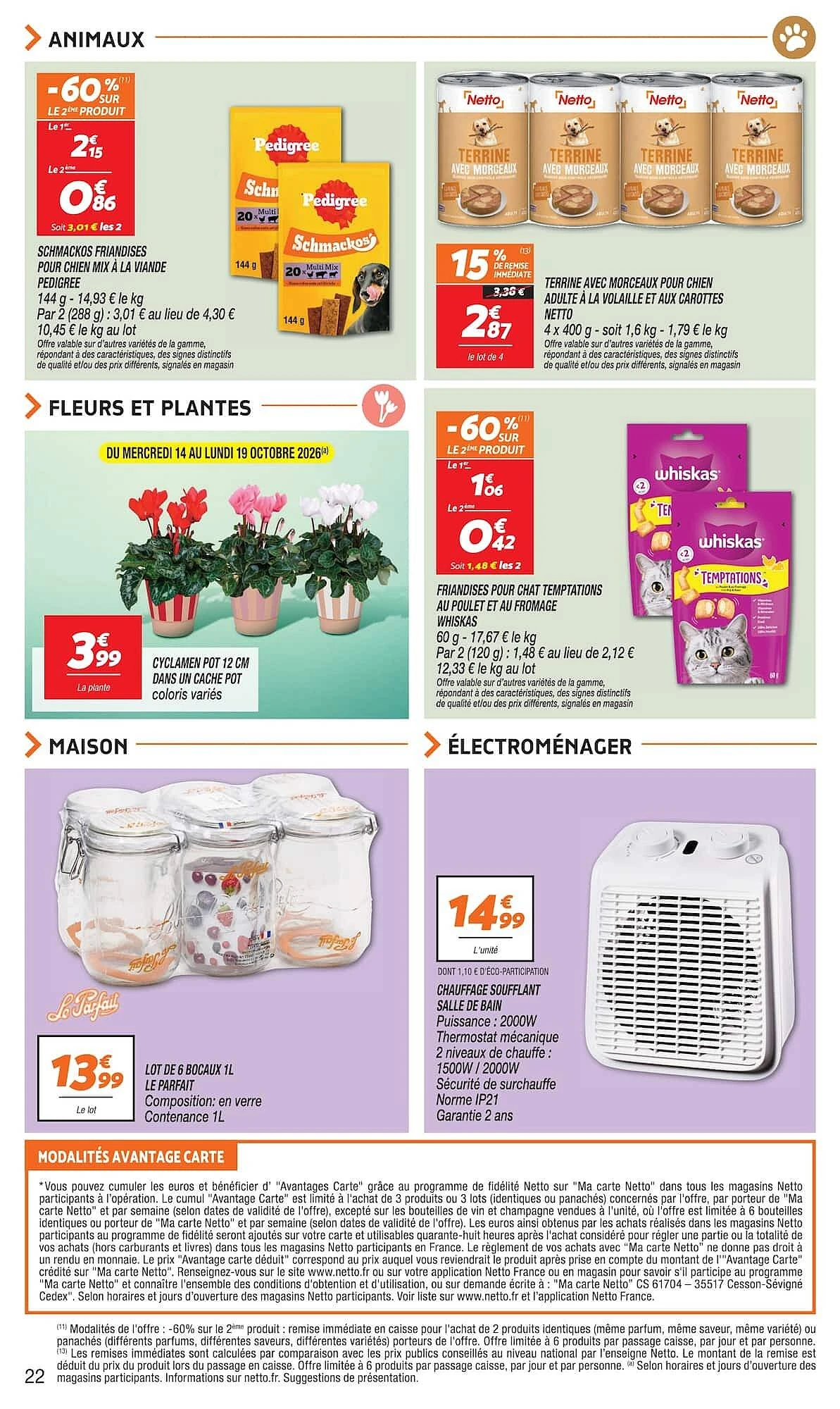 Catalogue Netto du 13 au 19 octobre 2026, page 22 sur 24