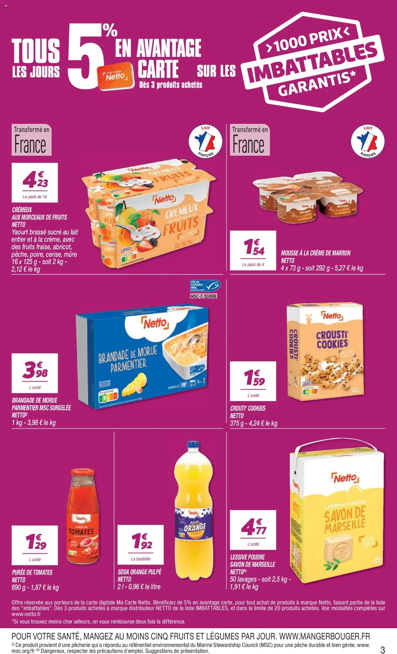 Catalogue Netto du 27 octobre au 9 novembre 2026, page 3 sur 16