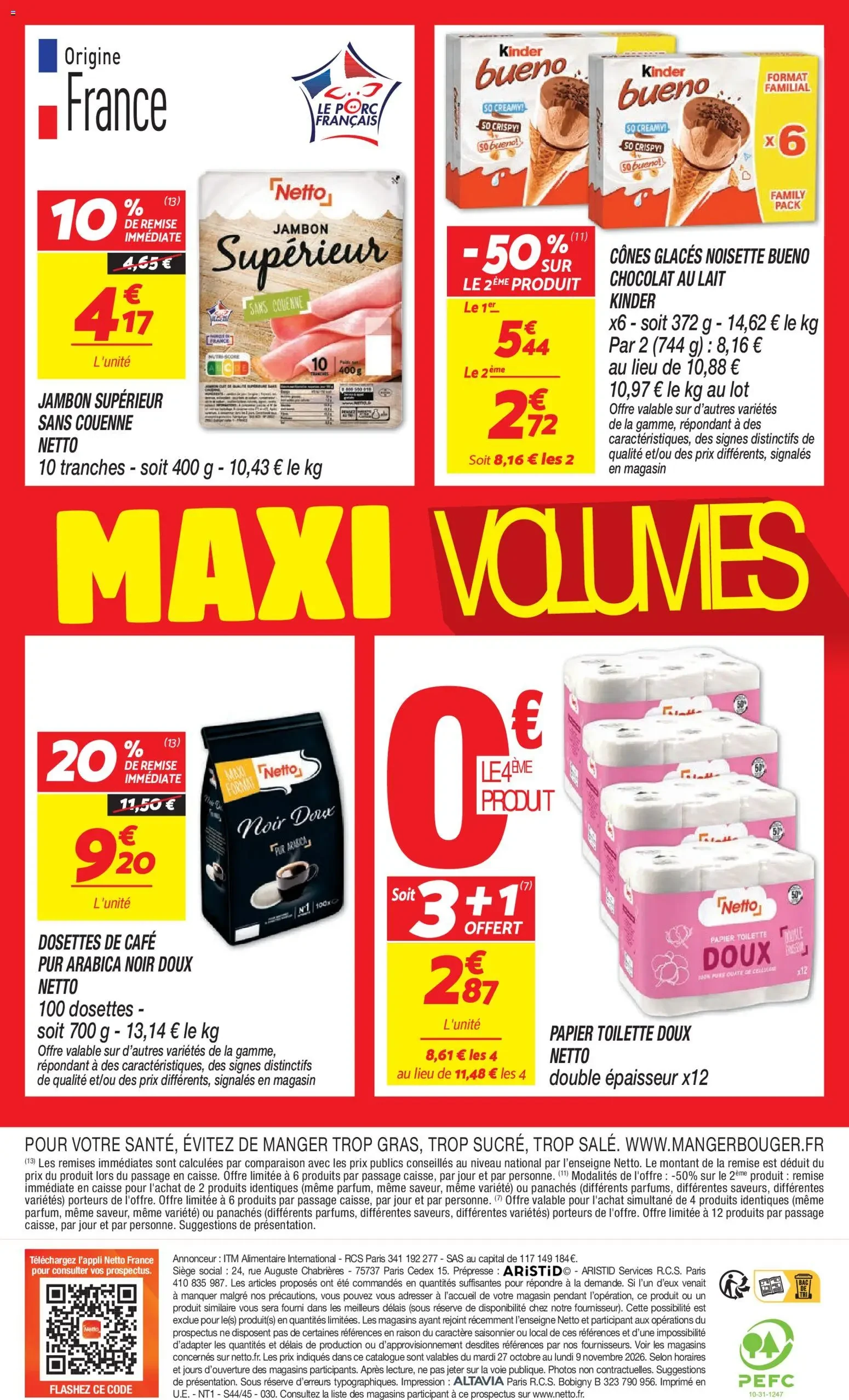 Catalogue Netto du 27 octobre au 9 novembre 2026, page 16 sur 16