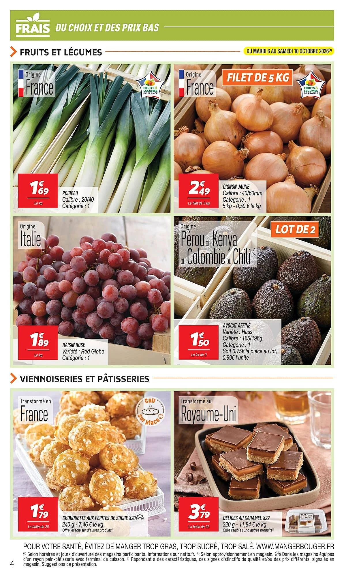 Catalogue Netto du 6 au 12 octobre 2026, page 4 sur 24