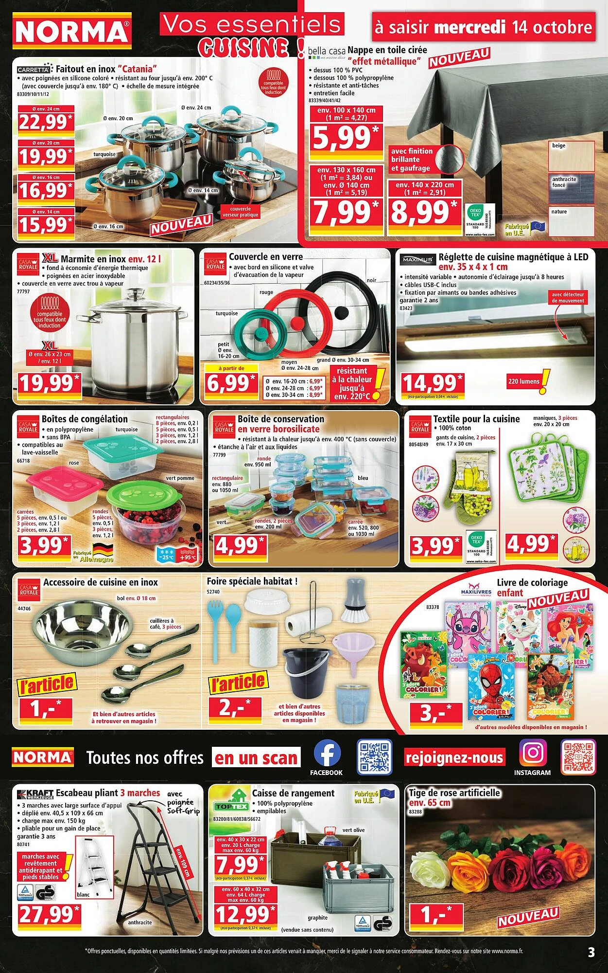 Catalogue Norma du 14 au 20 octobre 2026, page 3 sur 14