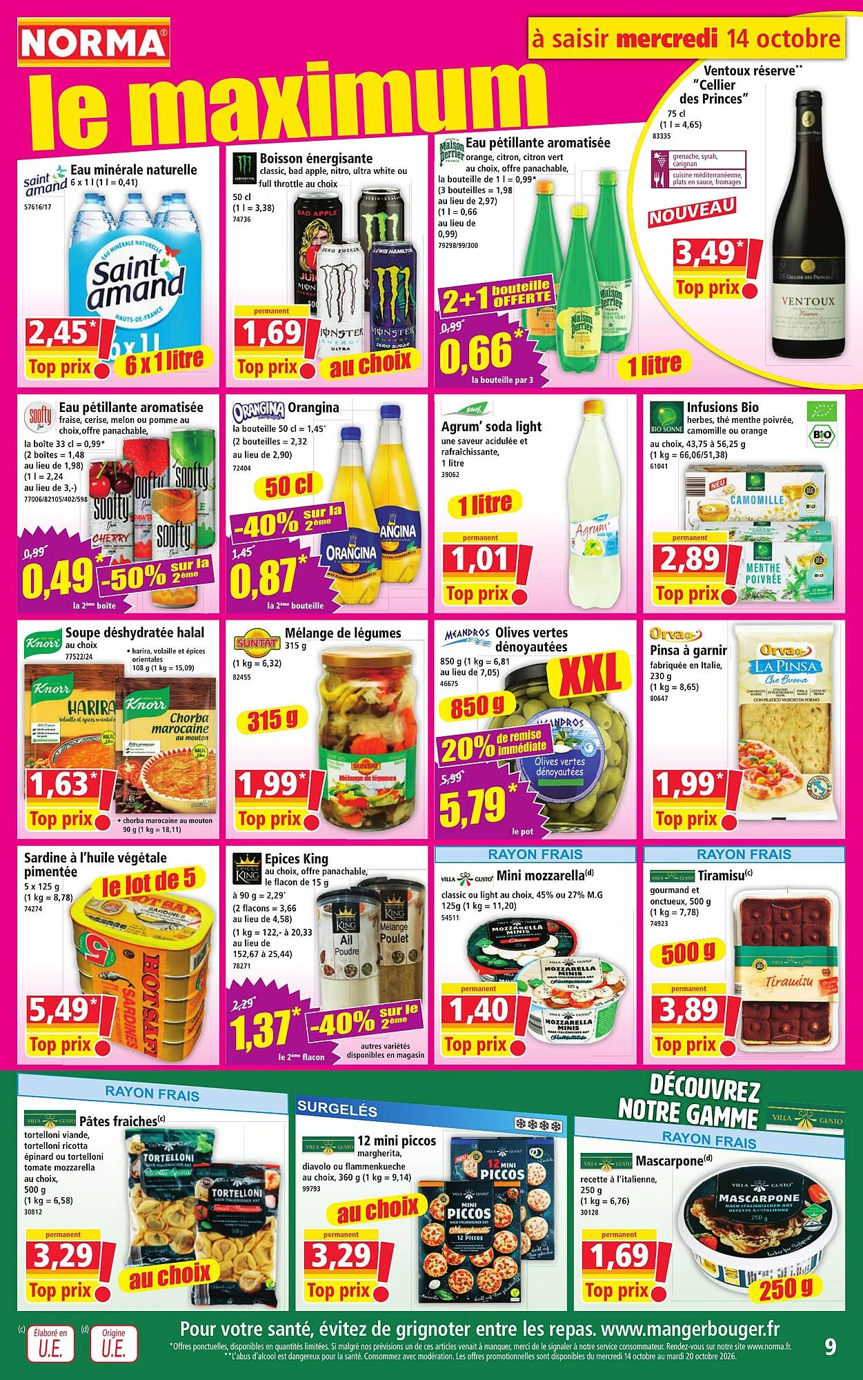 Catalogue Norma du 14 au 20 octobre 2026, page 9 sur 14