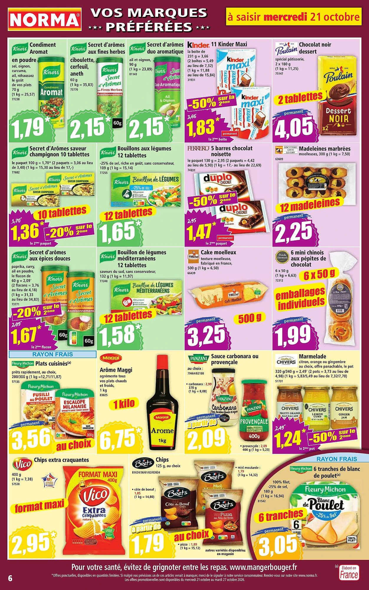Catalogue Norma du 21 au 27 octobre 2026, page 6 sur 12