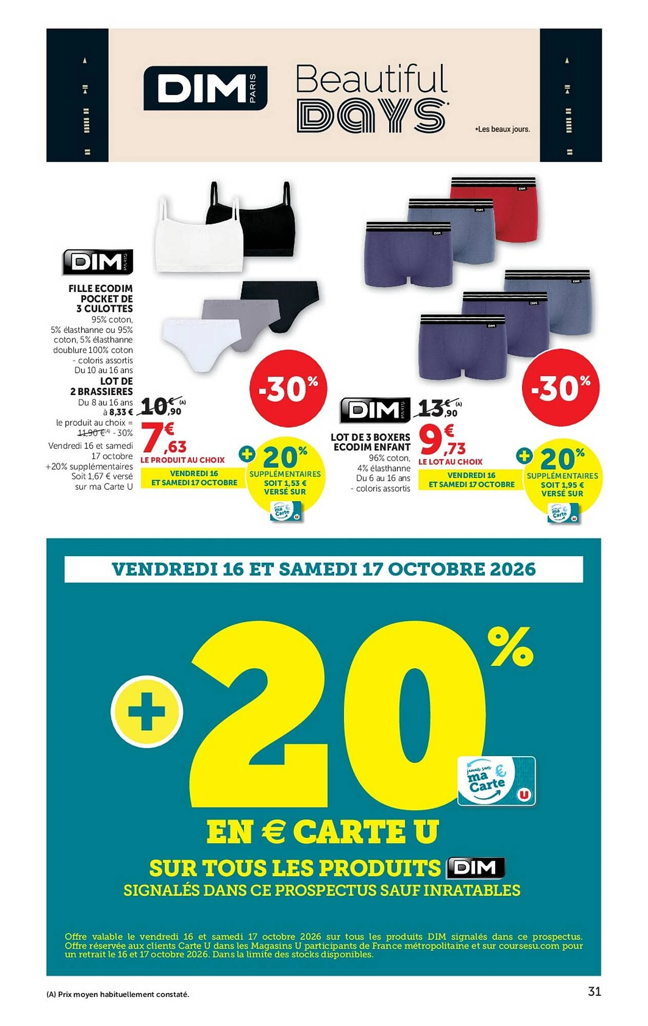 Catalogue Super U du 13 au 25 octobre 2026, page 31 sur 36