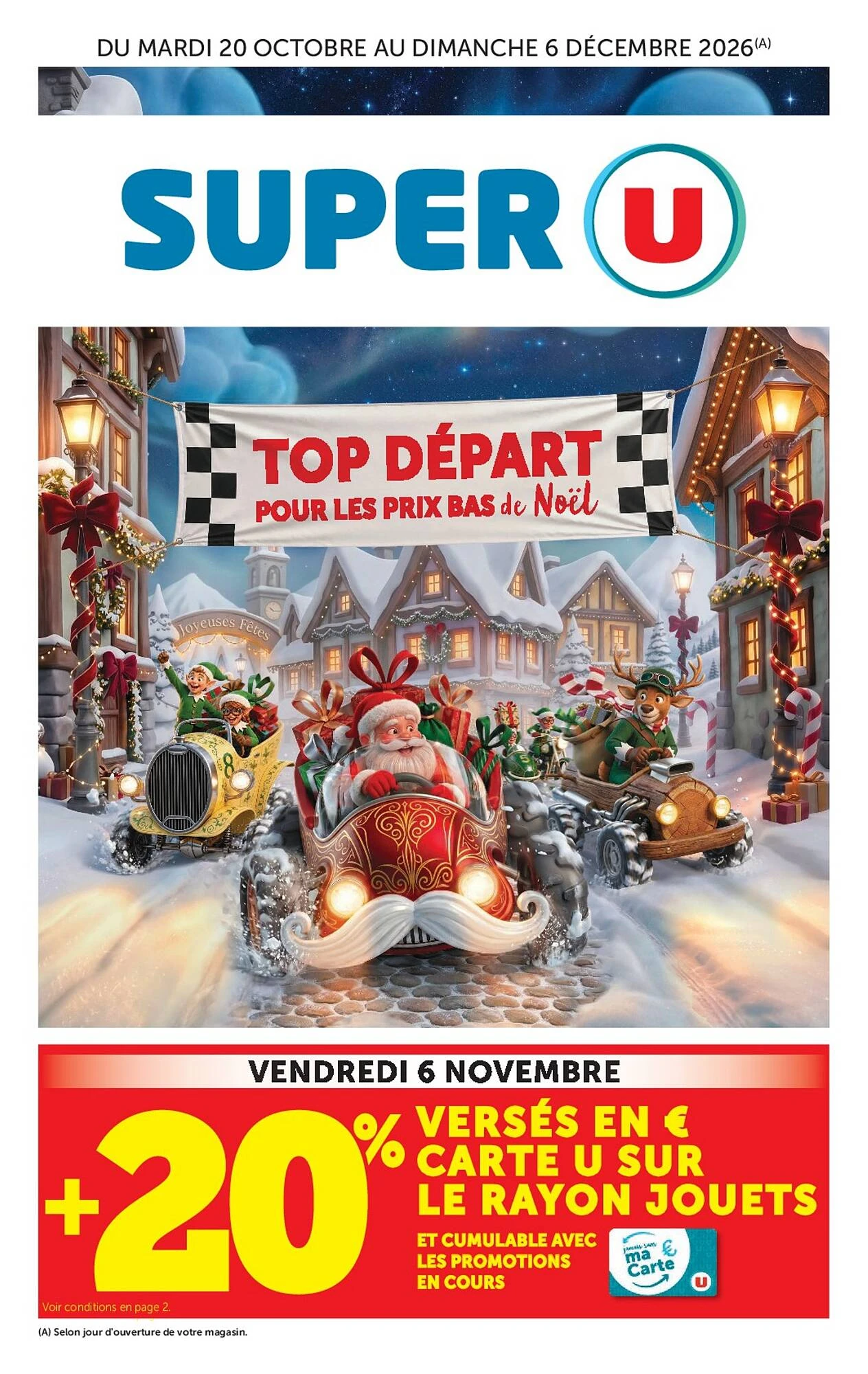 Catalogue Super U jouets de Noël du 20 octobre au 6 décembre 2026, page 1 sur 40