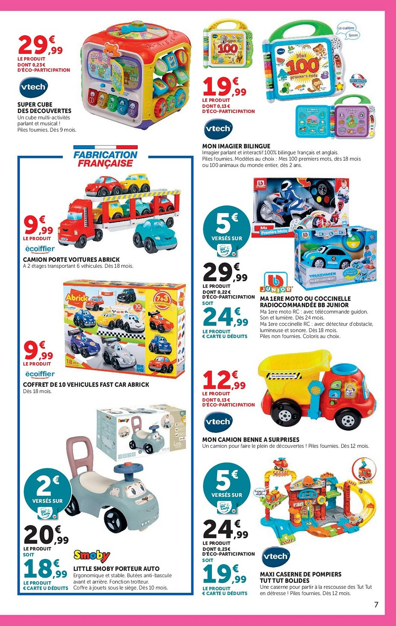 Catalogue Super U jouets de Noël du 20 octobre au 6 décembre 2026, page 7 sur 40