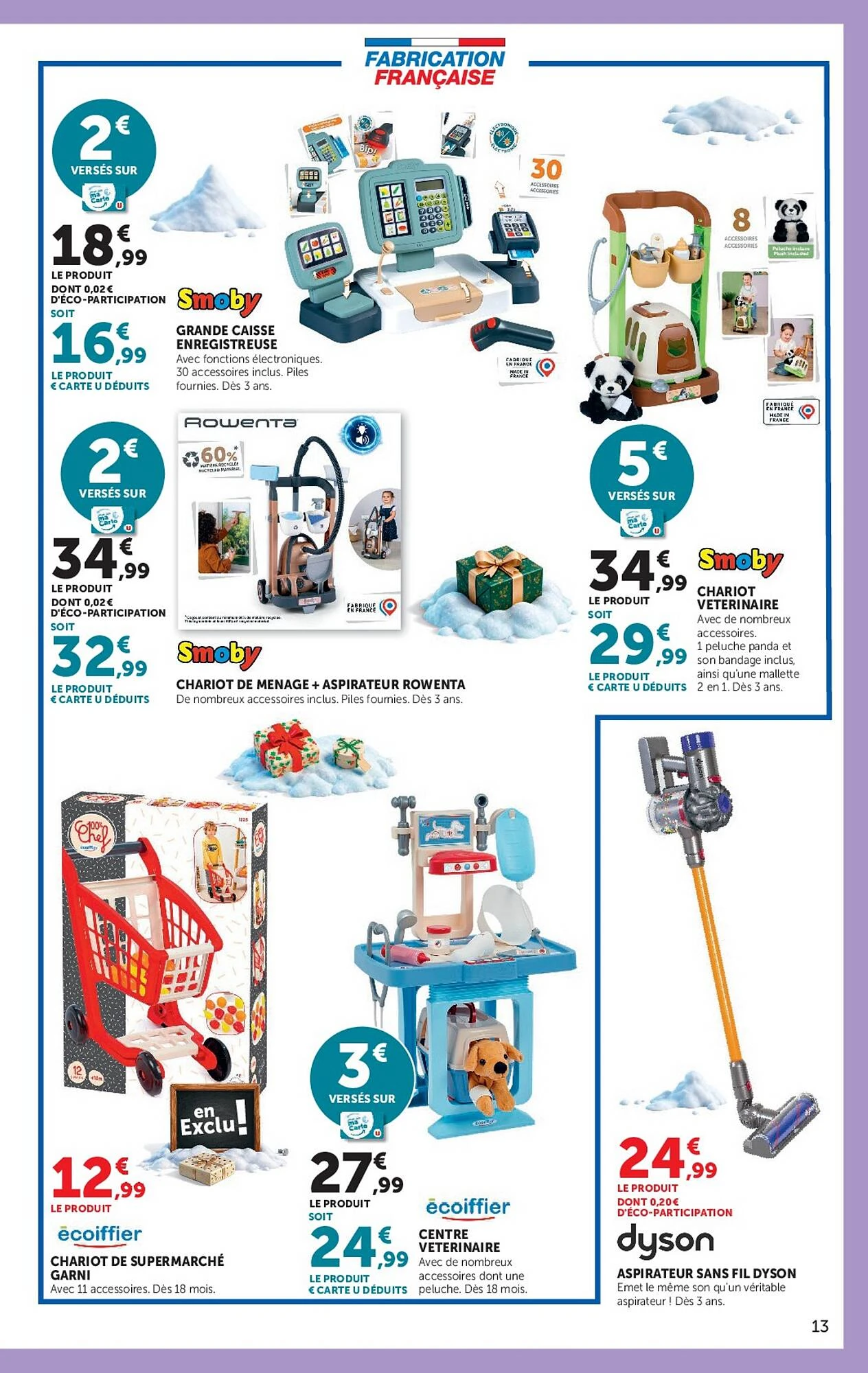 Catalogue Super U jouets de Noël du 20 octobre au 6 décembre 2026, page 13 sur 40