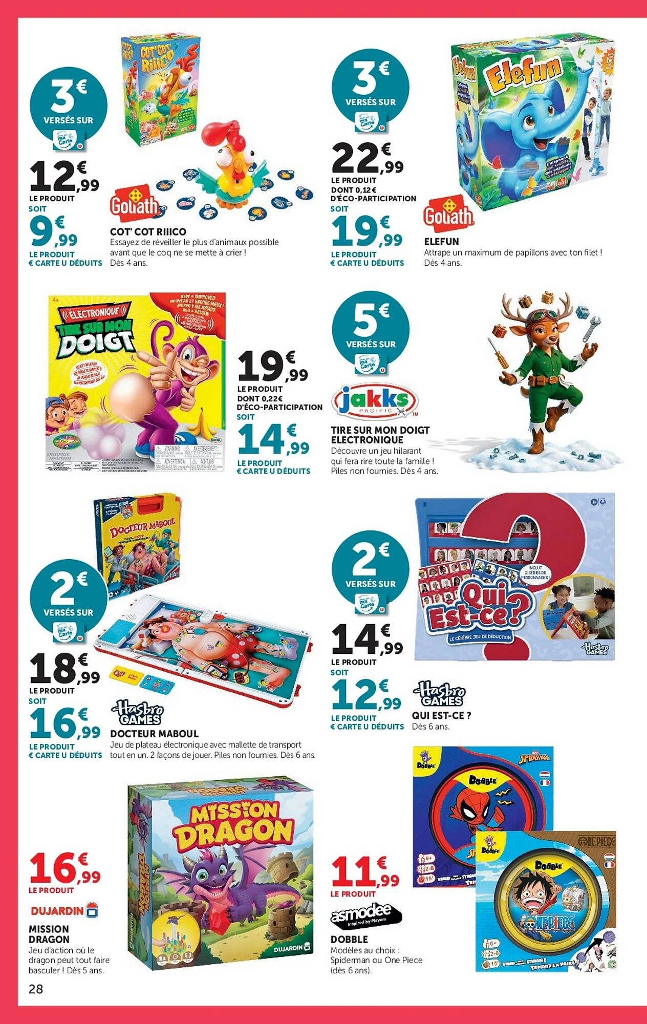 Catalogue Super U jouets de Noël du 20 octobre au 6 décembre 2026, page 28 sur 40